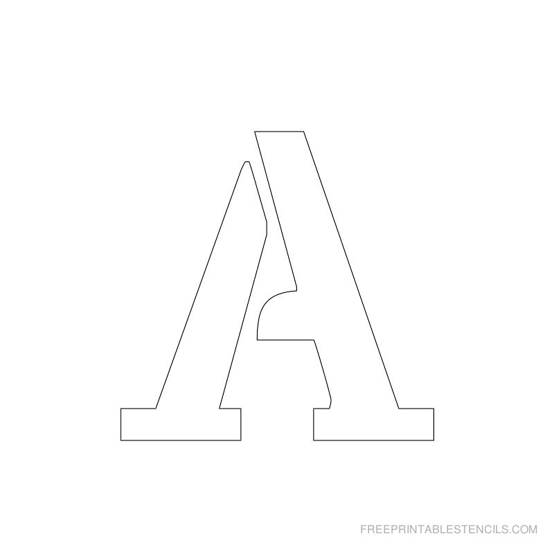 1 Free Printable Letter Stencils