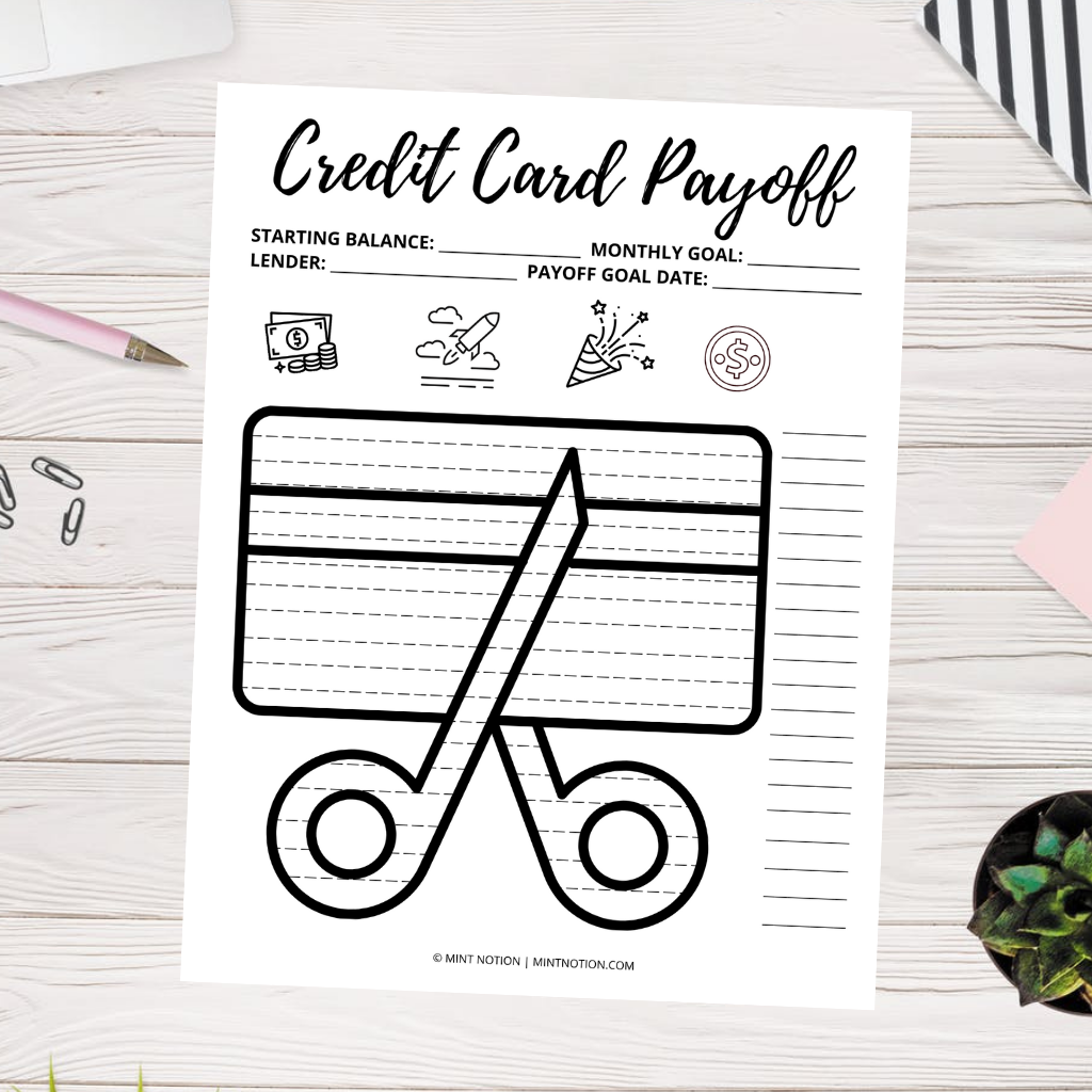 10 Savings And Debt Payoff Coloring Pages Mint Notion