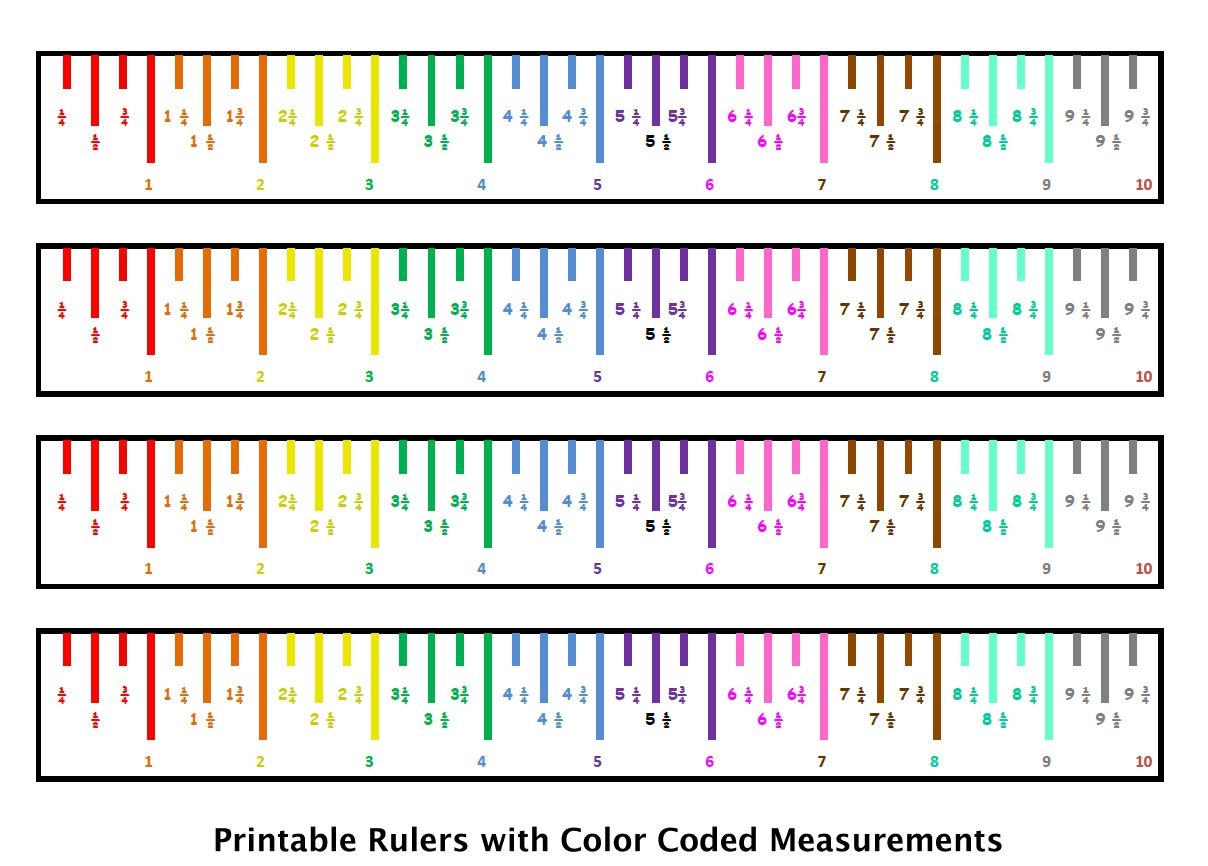 10 Sets Of Free Printable Rulers When You Need One Fast