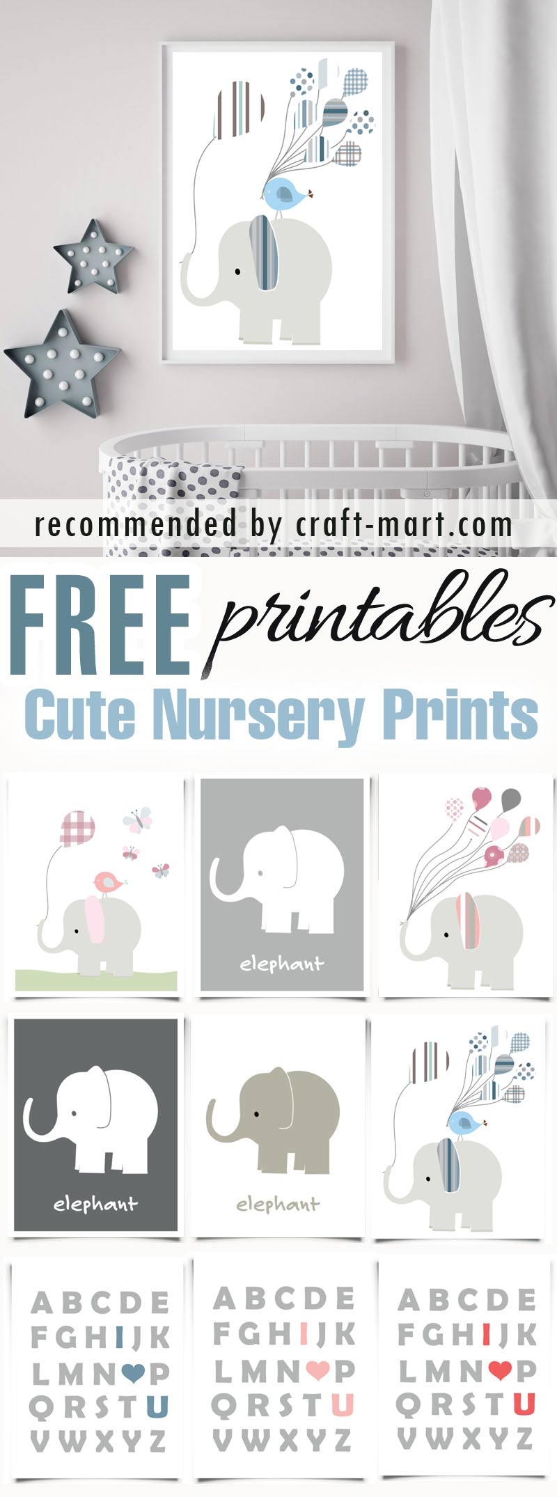 100 Best Free Nursery Printables And Wall Art Craft Mart