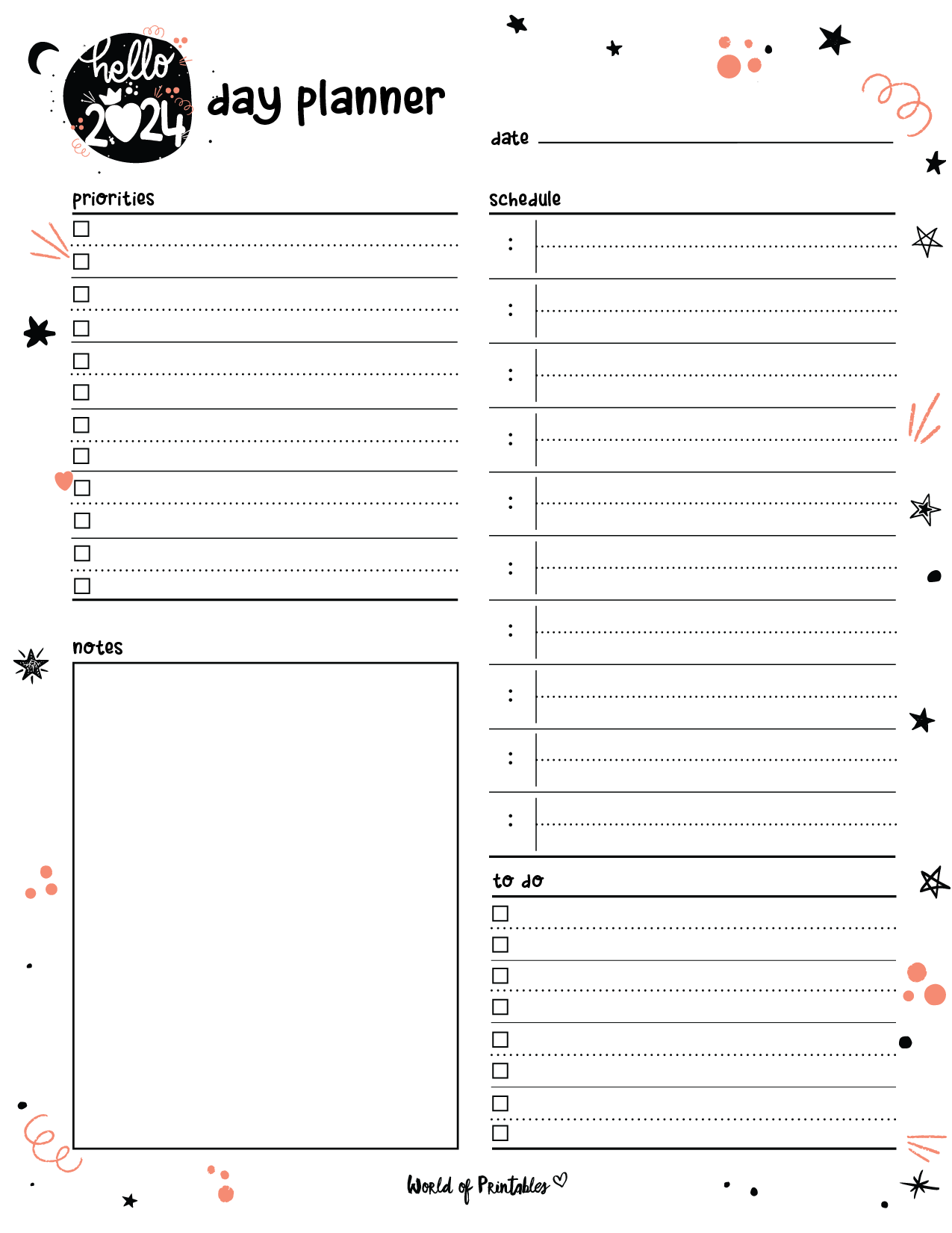 108 Cute Planner Pages To Print For Free World Of Printables