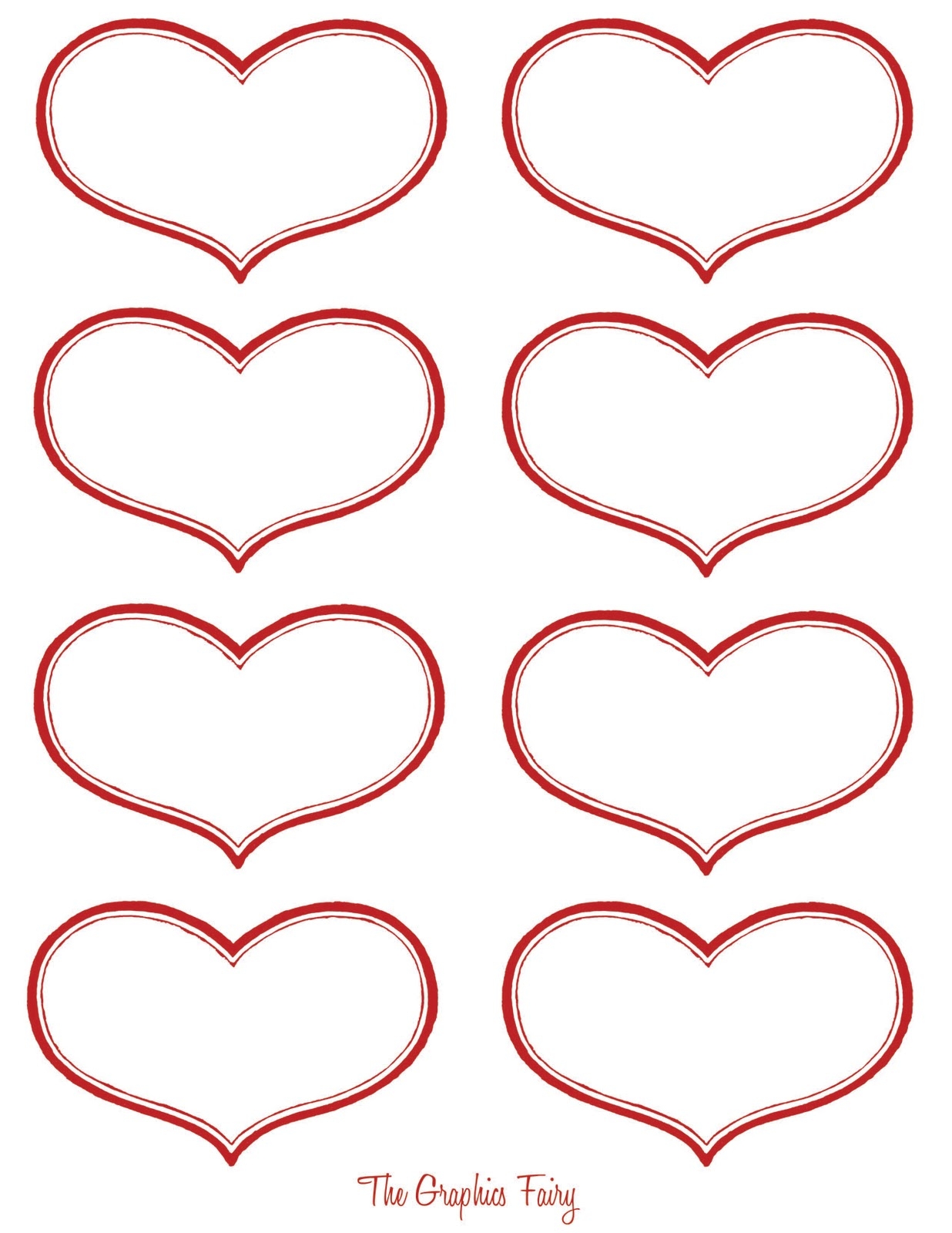 12 Printable Valentine Heart Images The Graphics Fairy