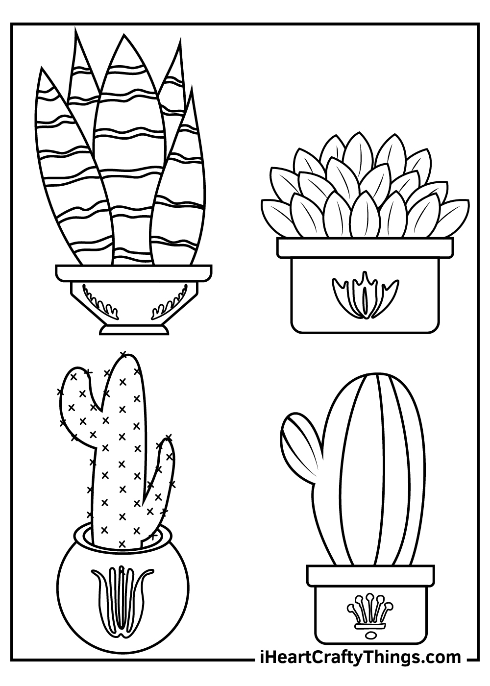 15 Cactus Coloring Pages Updated 2024 