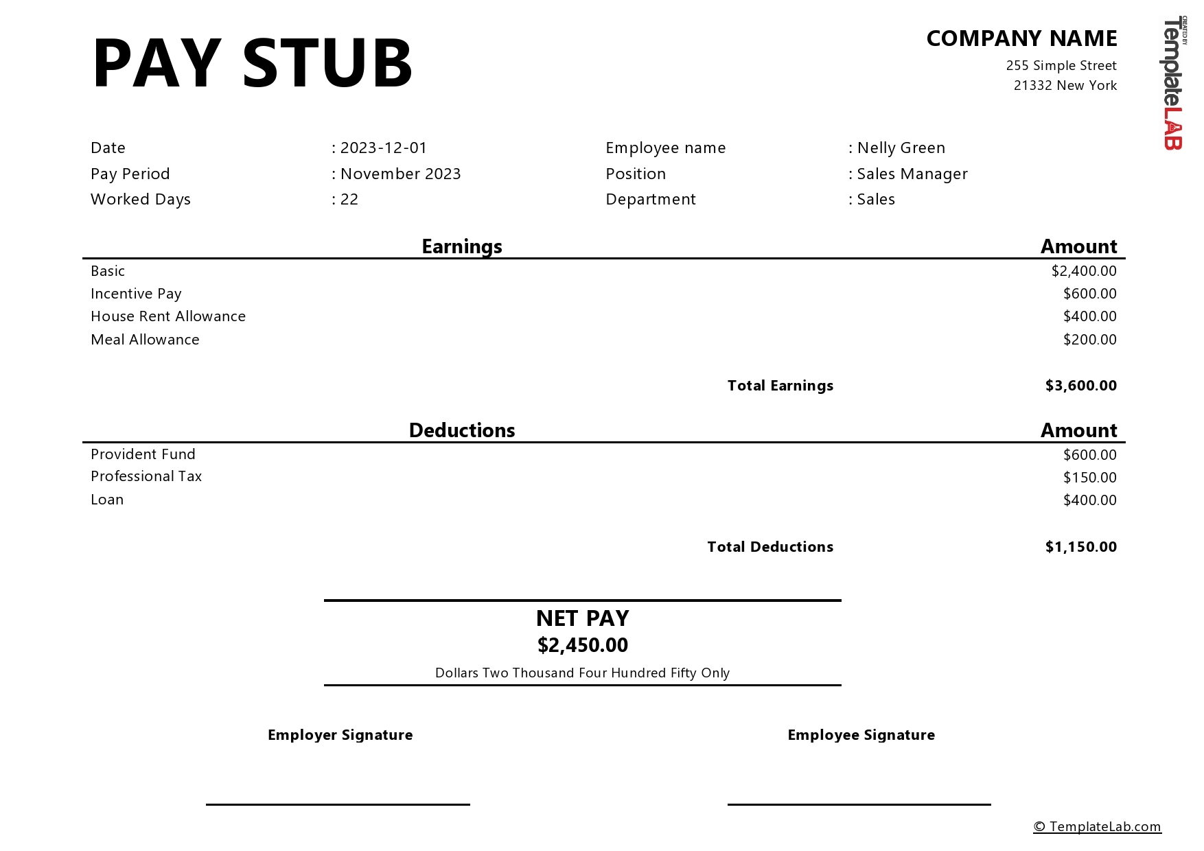 15 Free Pay Stub Templates Word Excel PDF TemplateLab