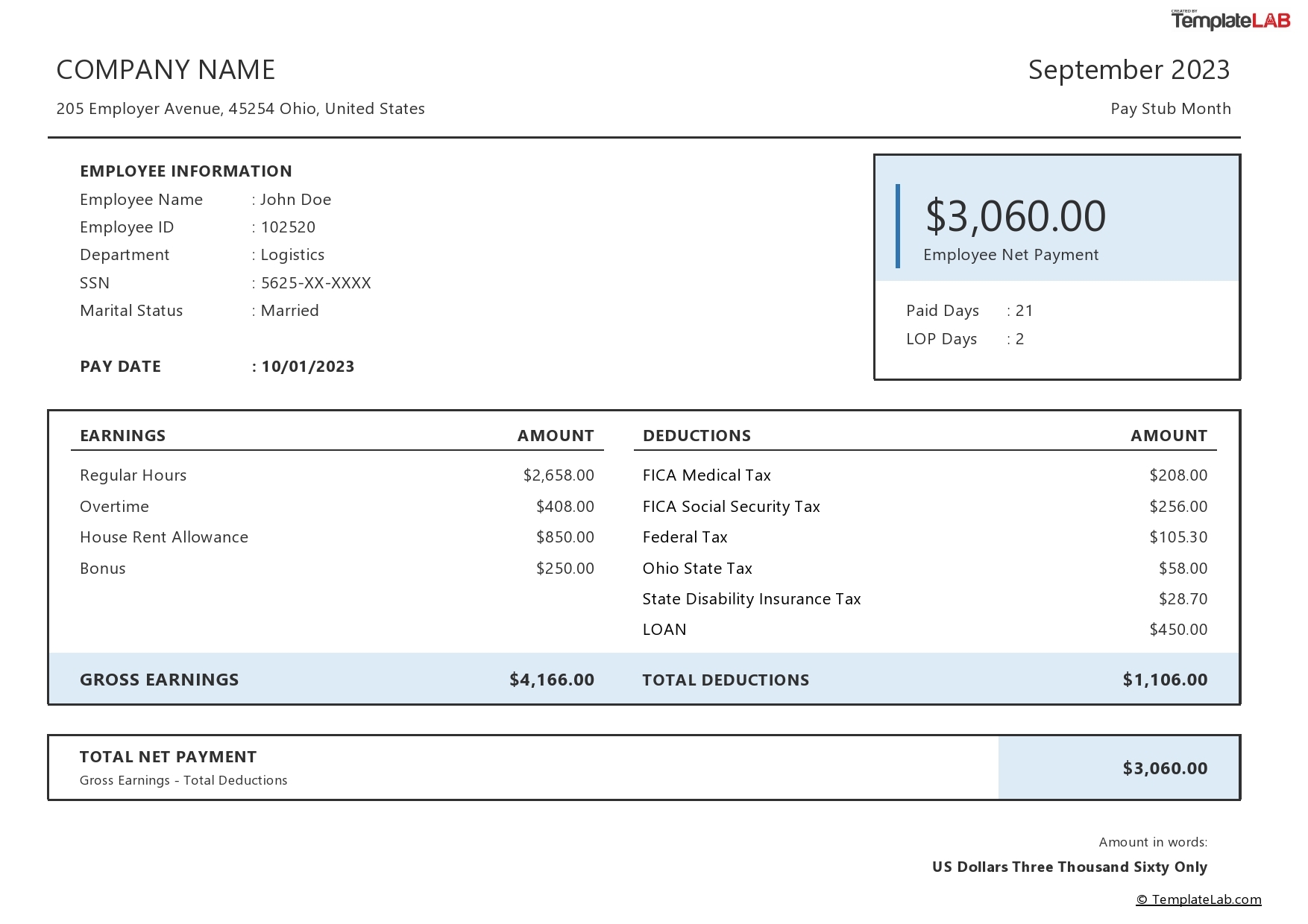 15 Free Pay Stub Templates Word Excel PDF TemplateLab