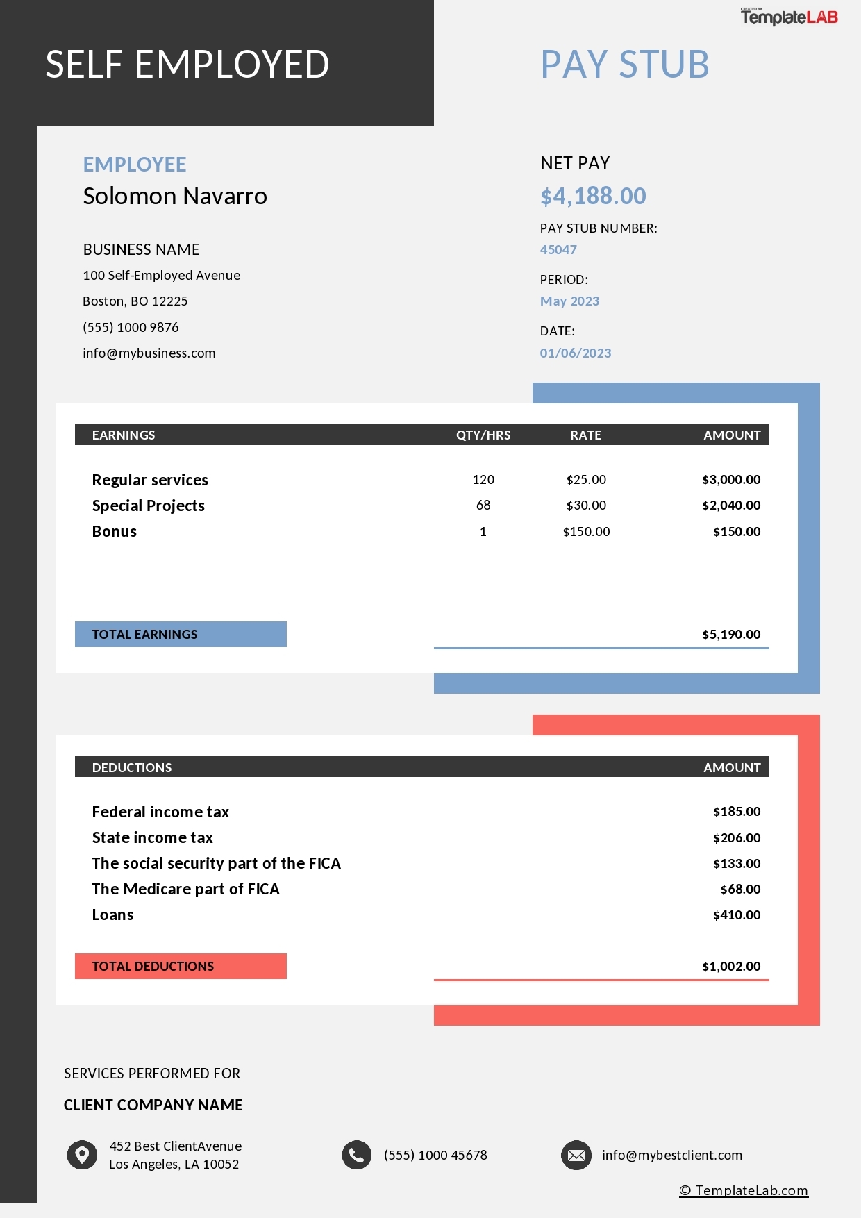 Printable Check Stubs Free