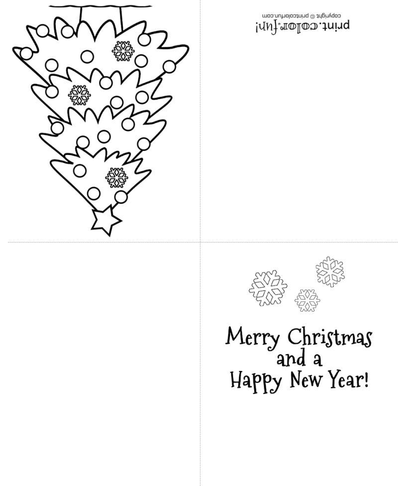 17 Free Printable Christmas Cards To Print Color Fold Give At PrintColorFun