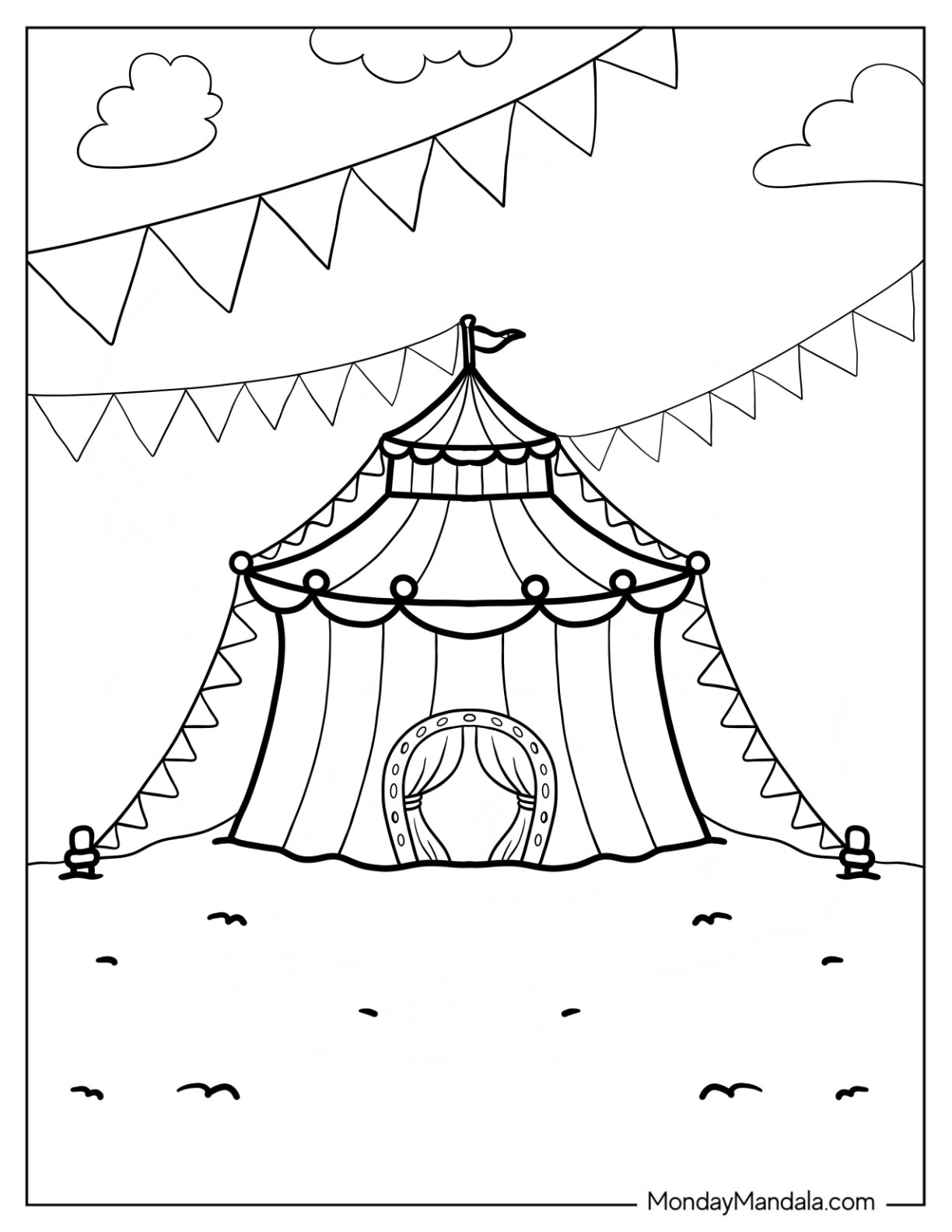 20 Circus Carnival Coloring Pages Free PDF Printables 