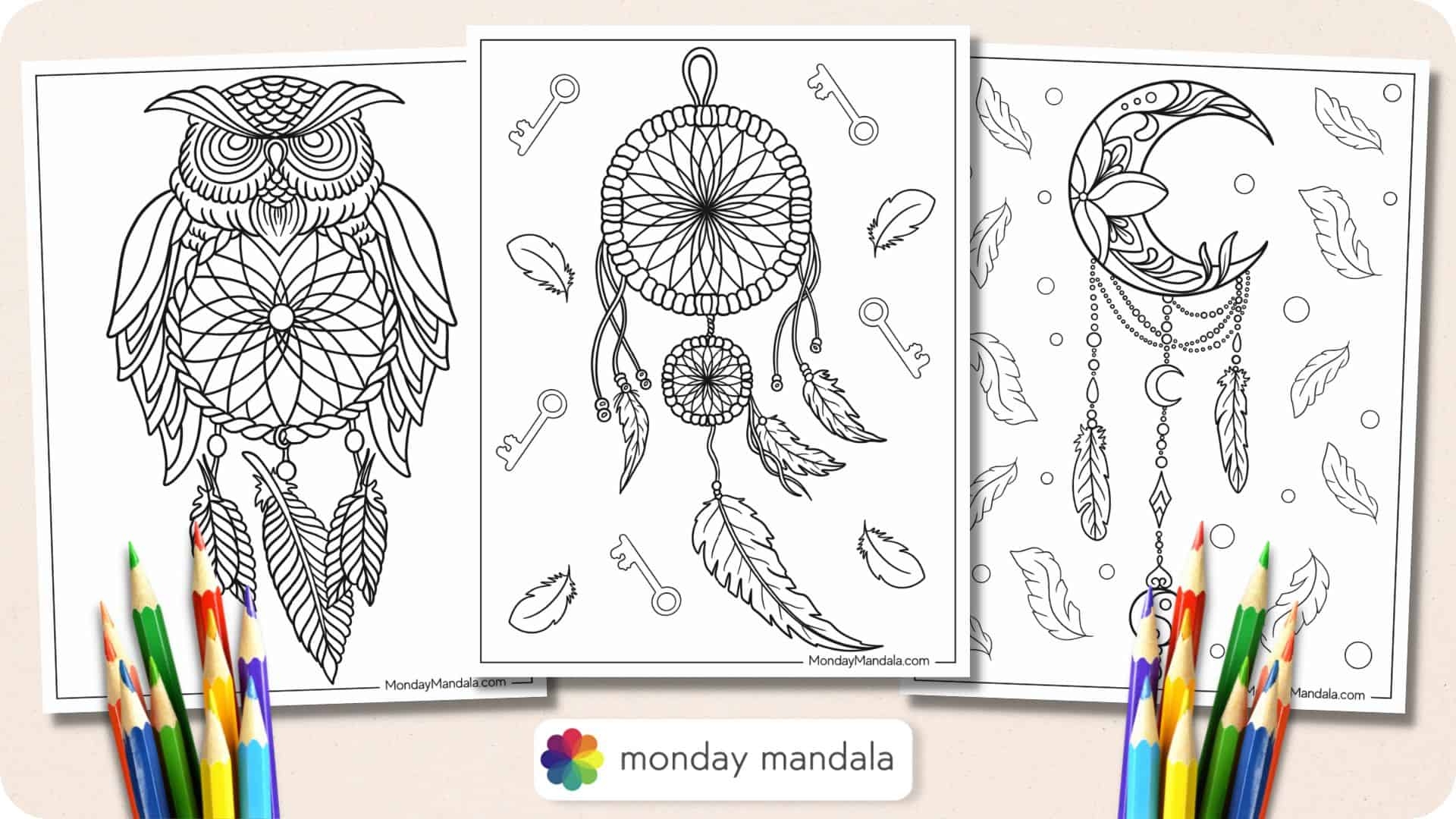 20 Dreamcatcher Coloring Pages Free PDF Printables 