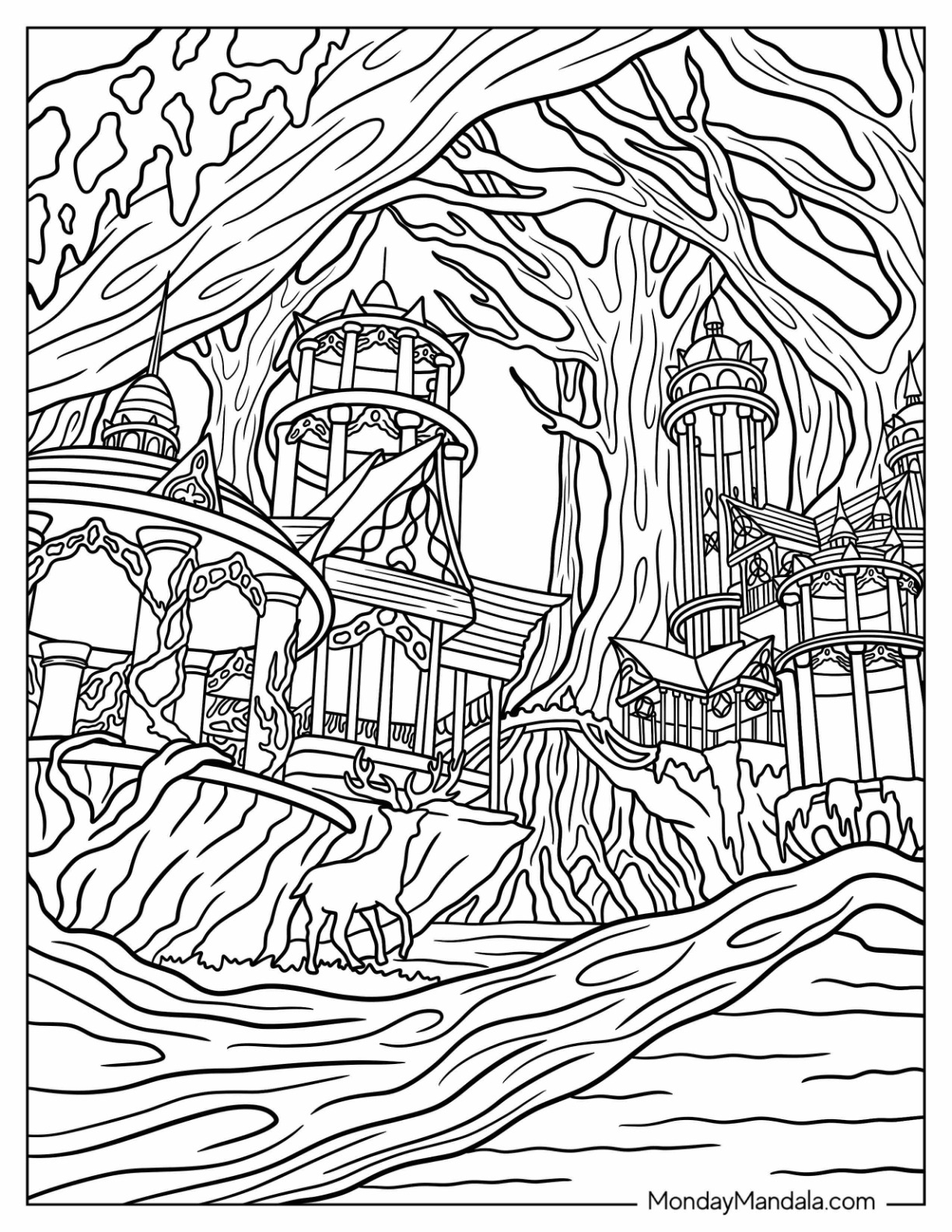 20 Fantasy Coloring Pages Free PDF Printables 