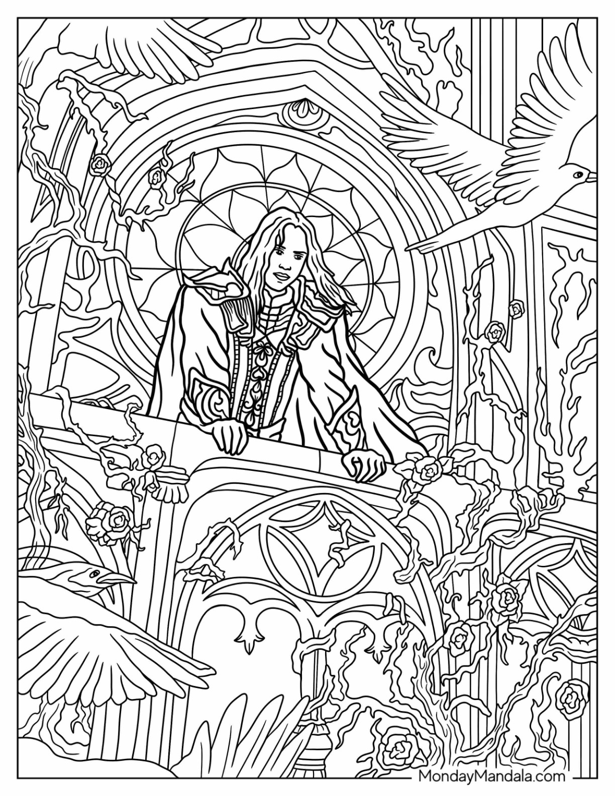 20 Fantasy Coloring Pages Free PDF Printables 