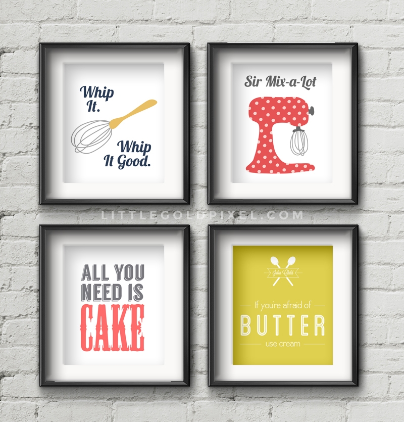 20 Kitchen Free Printables Wall Art Roundup Little Gold Pixel