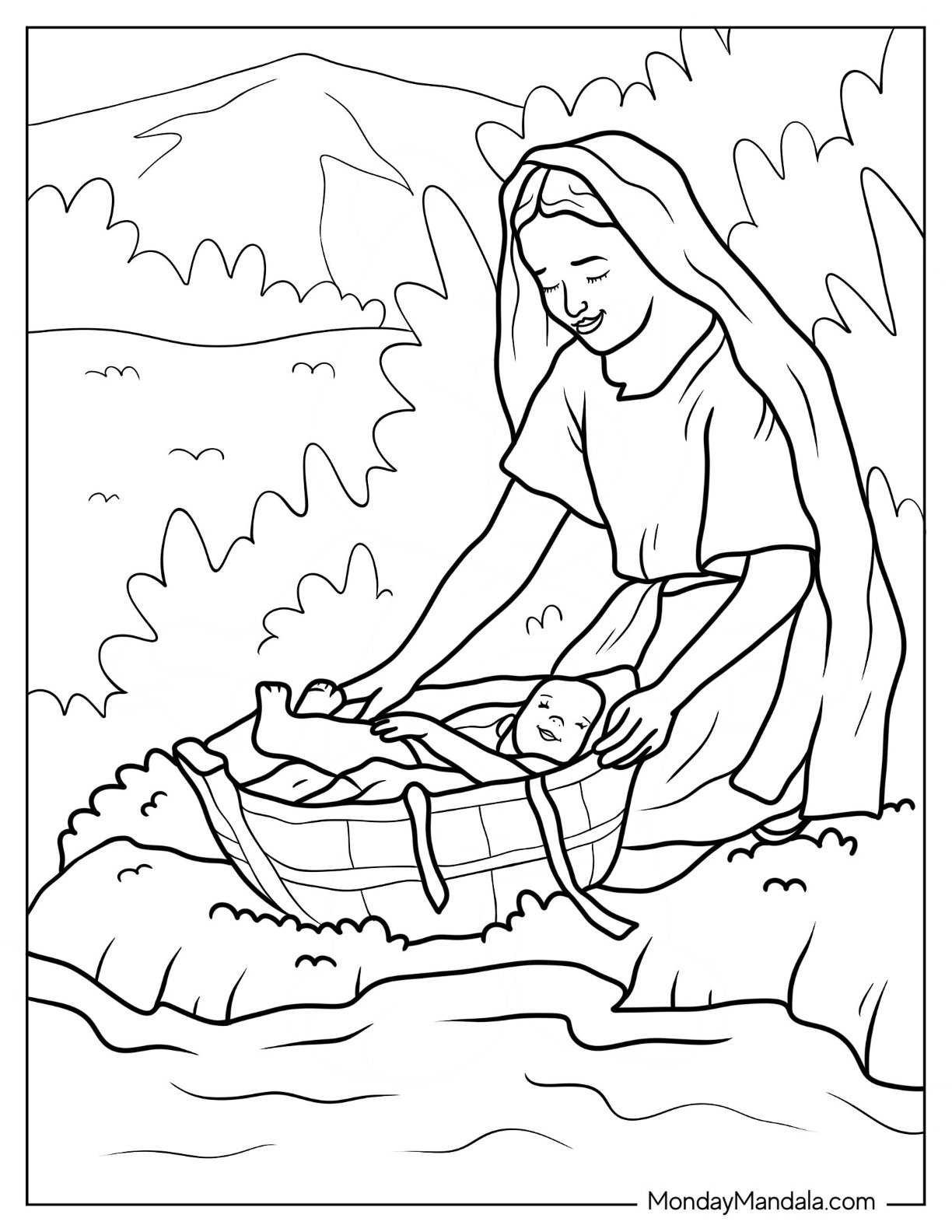 20 Moses Coloring Pages Free PDF Printables 