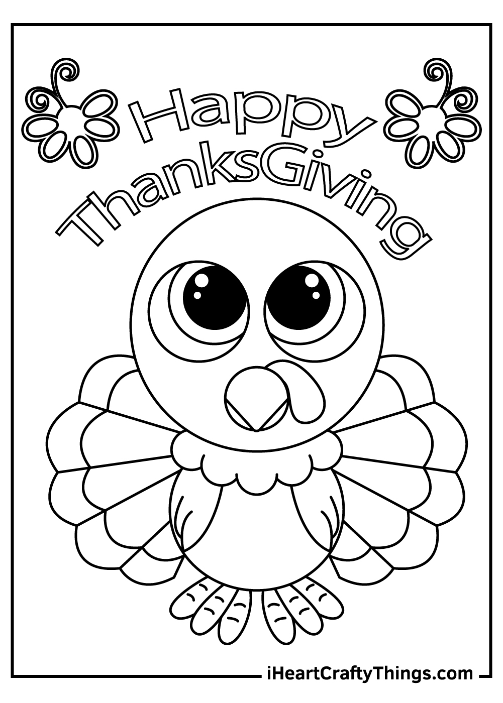 20 Thanksgiving Turkey Coloring Pages 100 Free Printables 