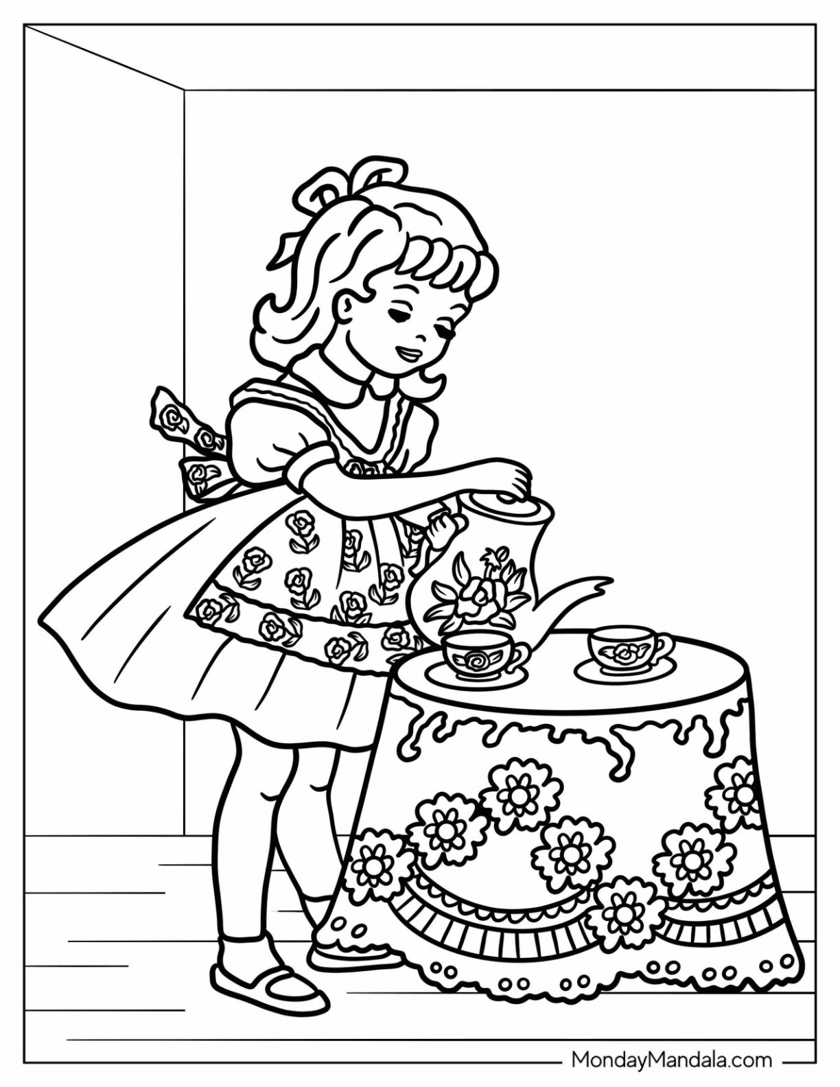 20 Vintage Coloring Pages Free PDF Printables 