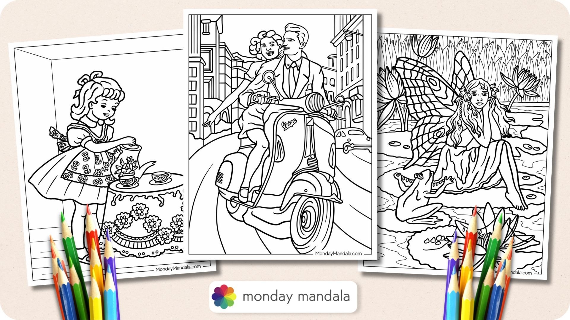 Free Printable Vintage Coloring Pages