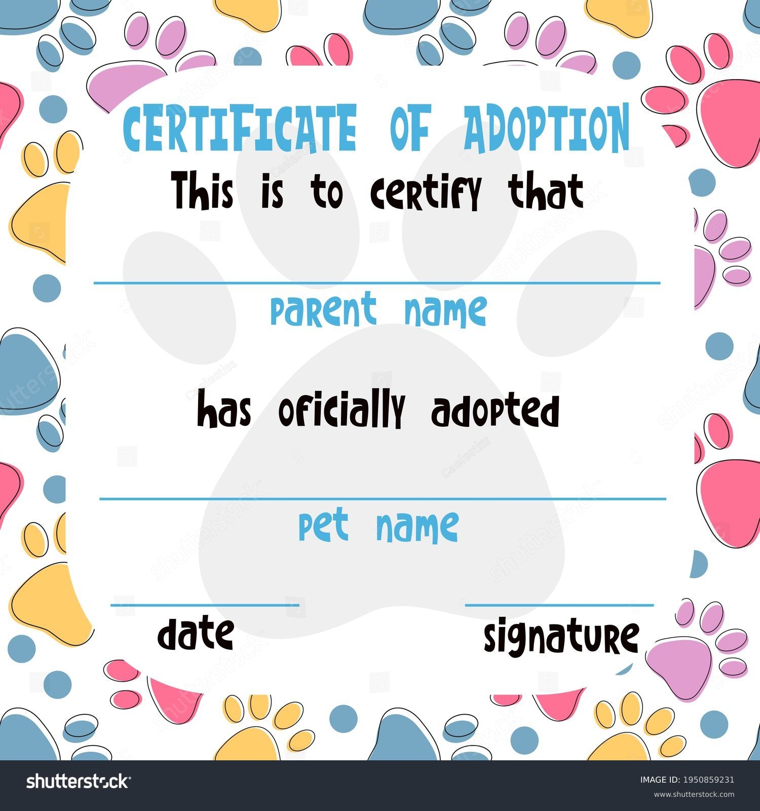 209 Adoption Certificate Stock Vectors And Vector Art Shutterstock