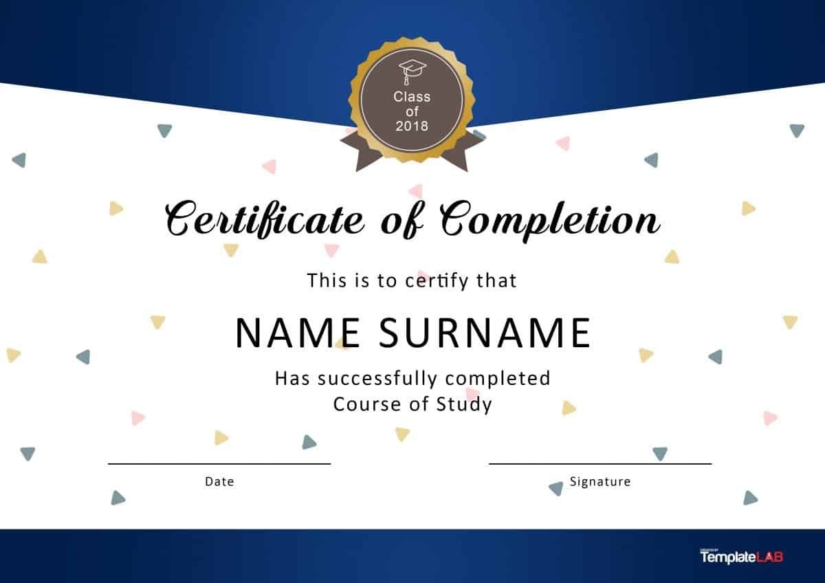 Free Printable Certificate Of Completion