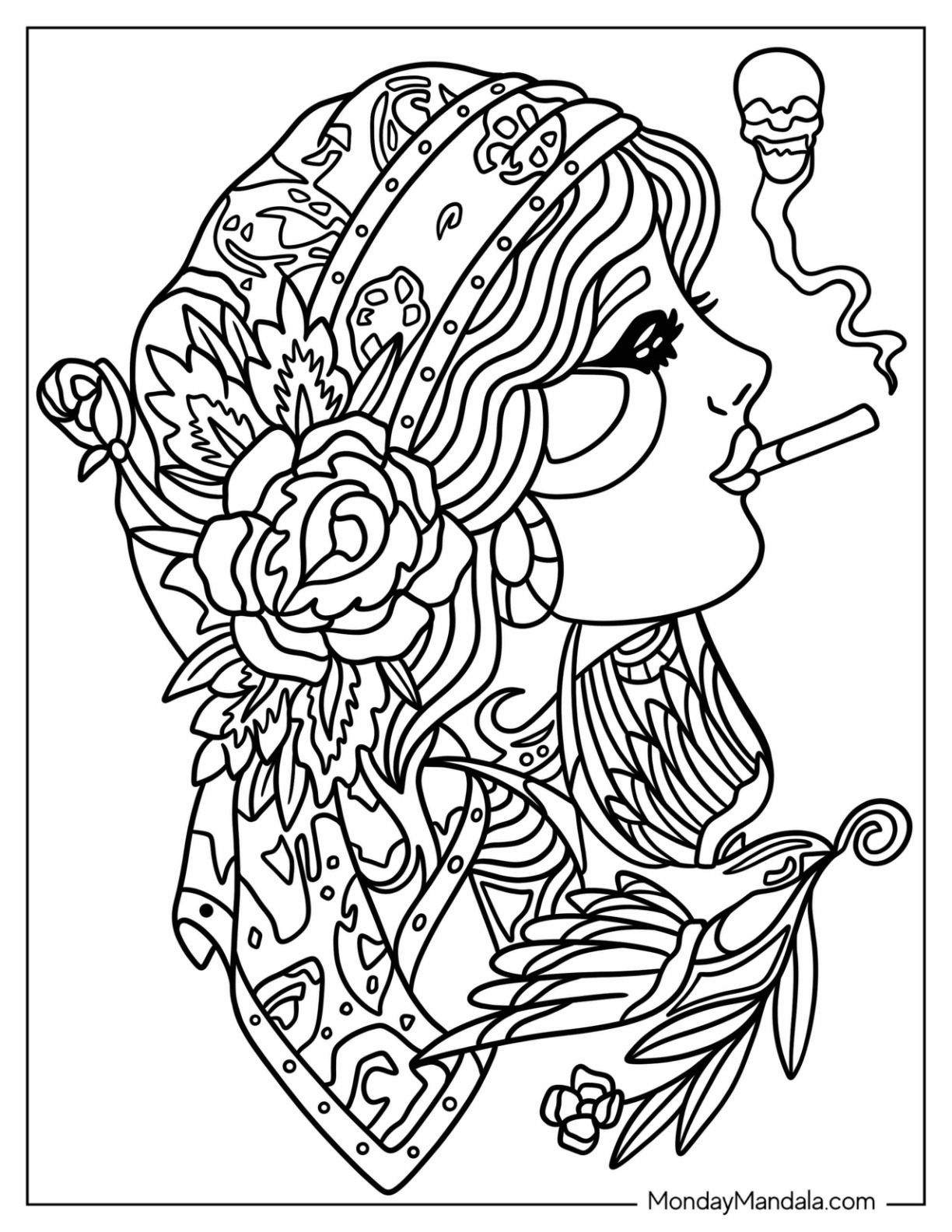 24 Tattoo Coloring Pages Free PDF Printables 