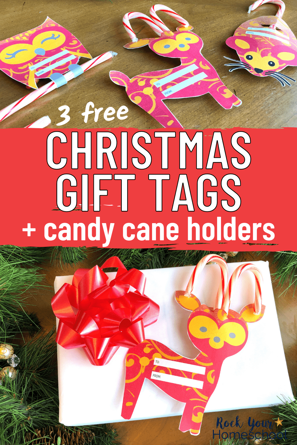 Free Printable Candy Cane Tags