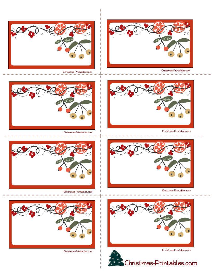 30 Free Printable Christmas Labels