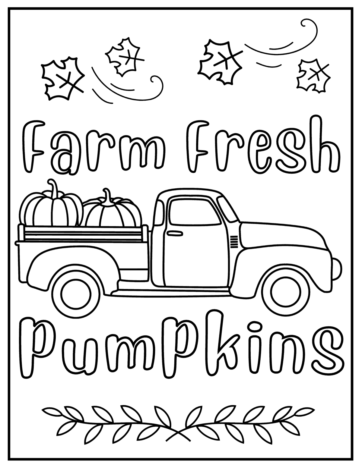 Free Printable Harvest Coloring Pages
