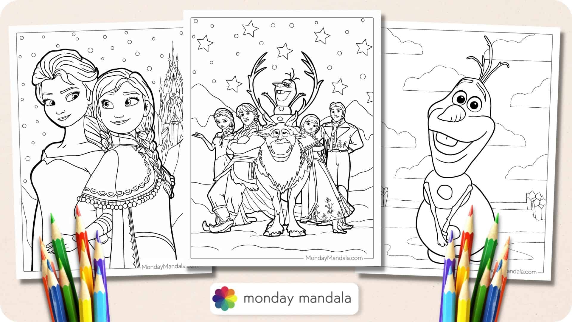 Free Printable Frozen Coloring Pages