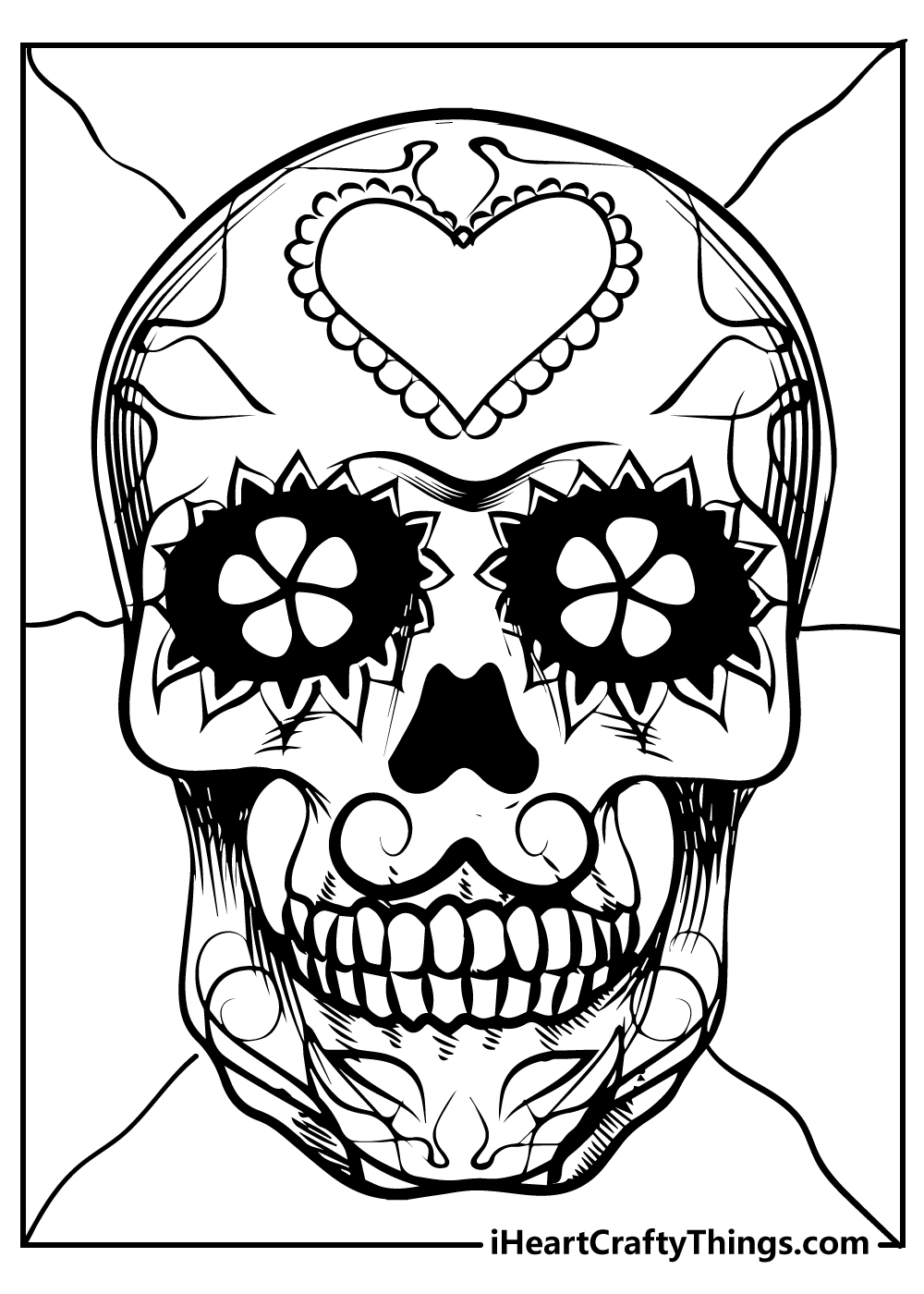 30 Sugar Skull Coloring Pages 100 Free Printables 