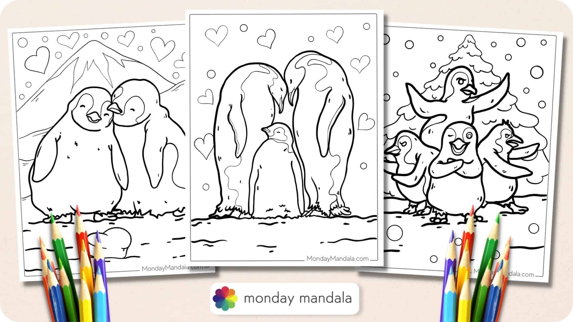 38 Penguin Coloring Pages Free PDF Printables 