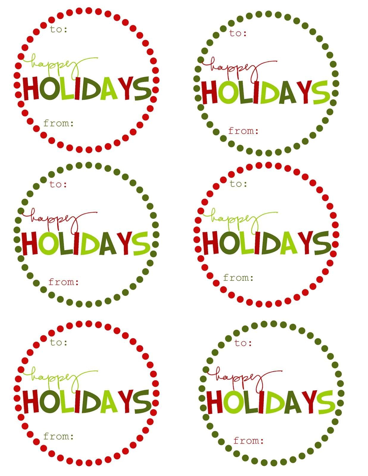 38 Sets Of Free Printable Christmas Gift Tags