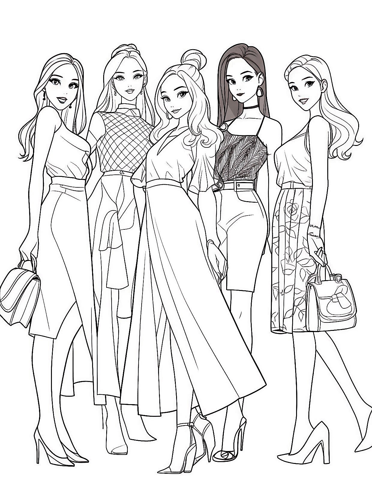 Free Printable Coloring Pages Barbie