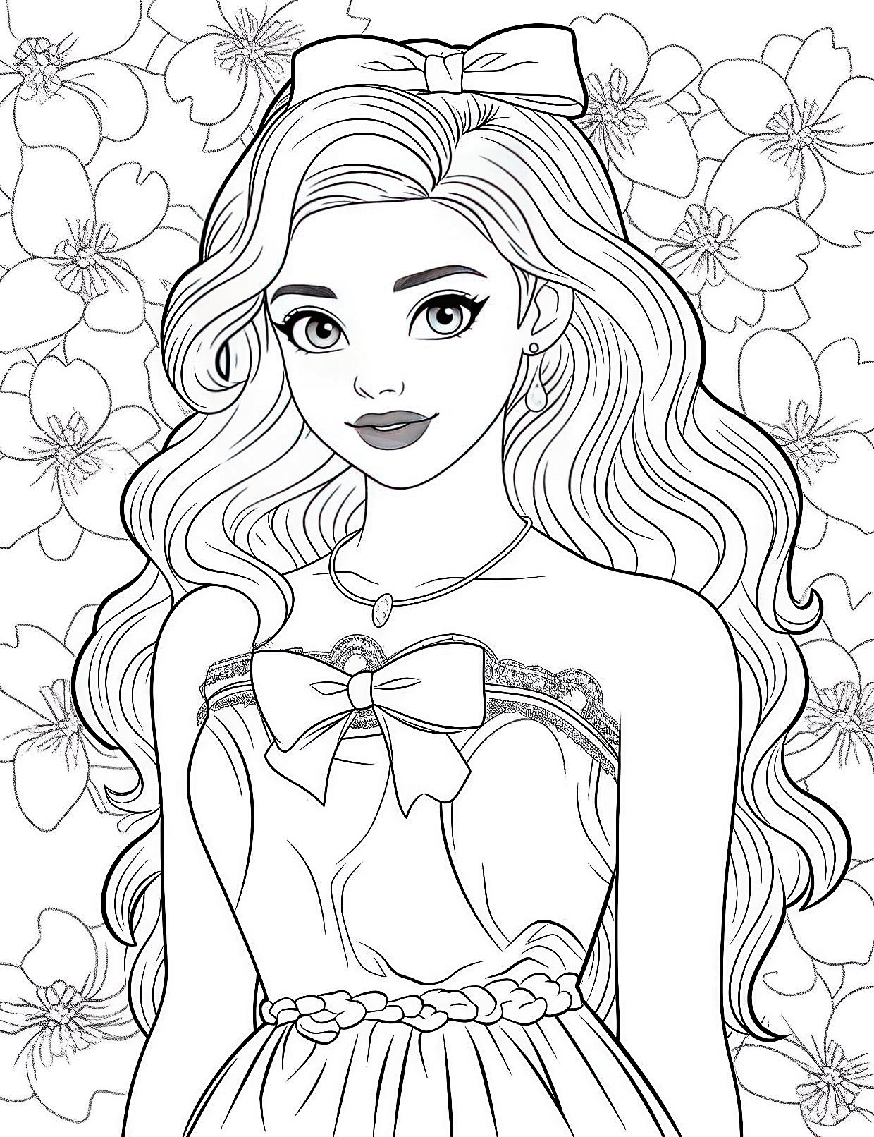 48 Barbie Coloring Pages For Kids And Adults Our Mindful Life
