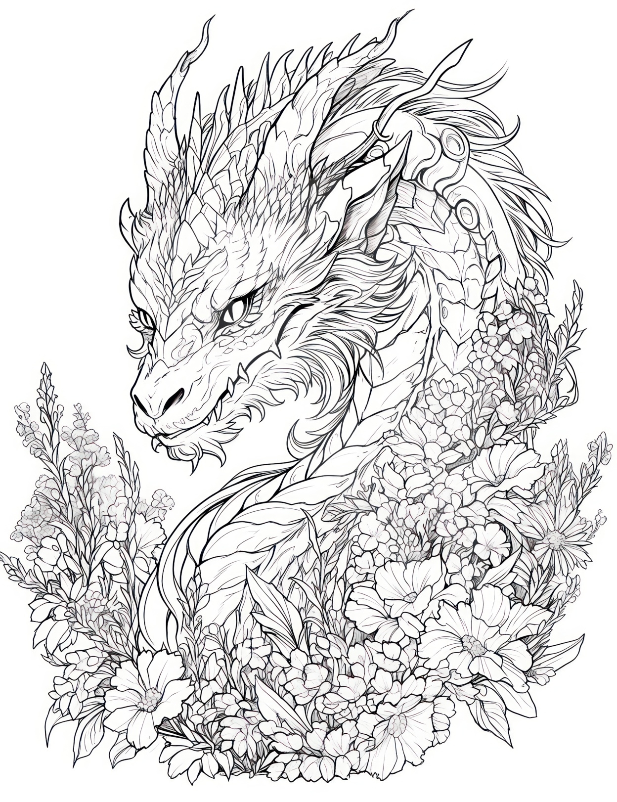 49 Majestic Dragon Coloring Pages For Kids And Adults Our Mindful Life