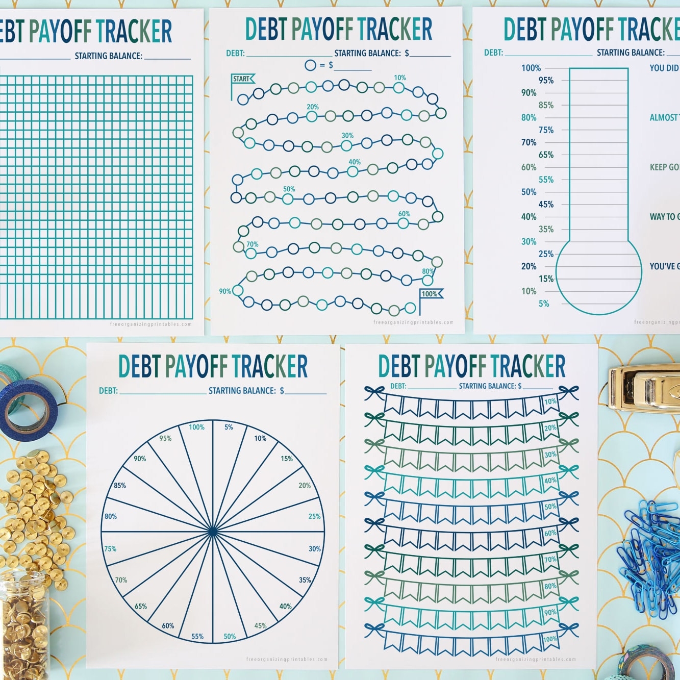 Debt Free Charts Free Printables