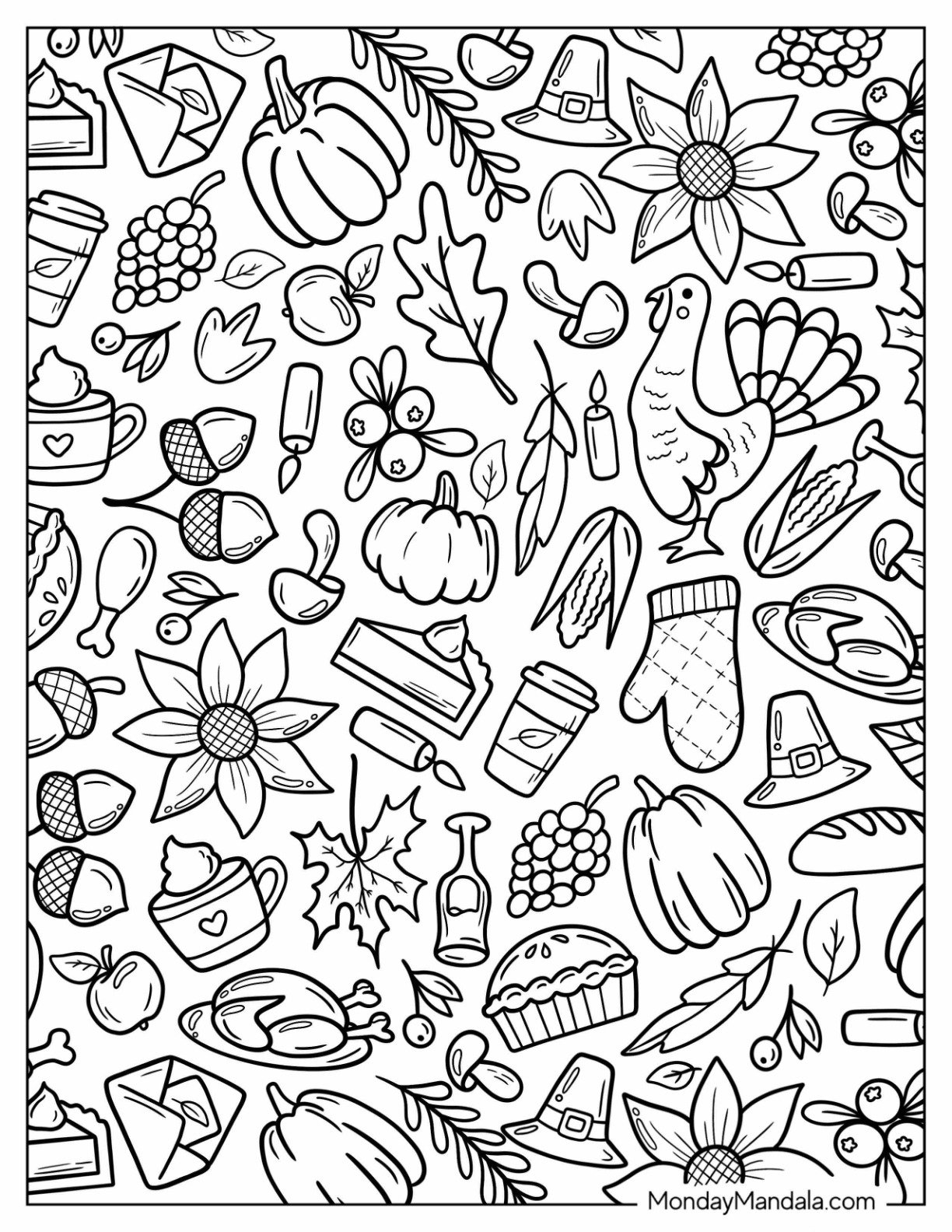 68 Autumn Fall Coloring Pages Free PDF Printables 