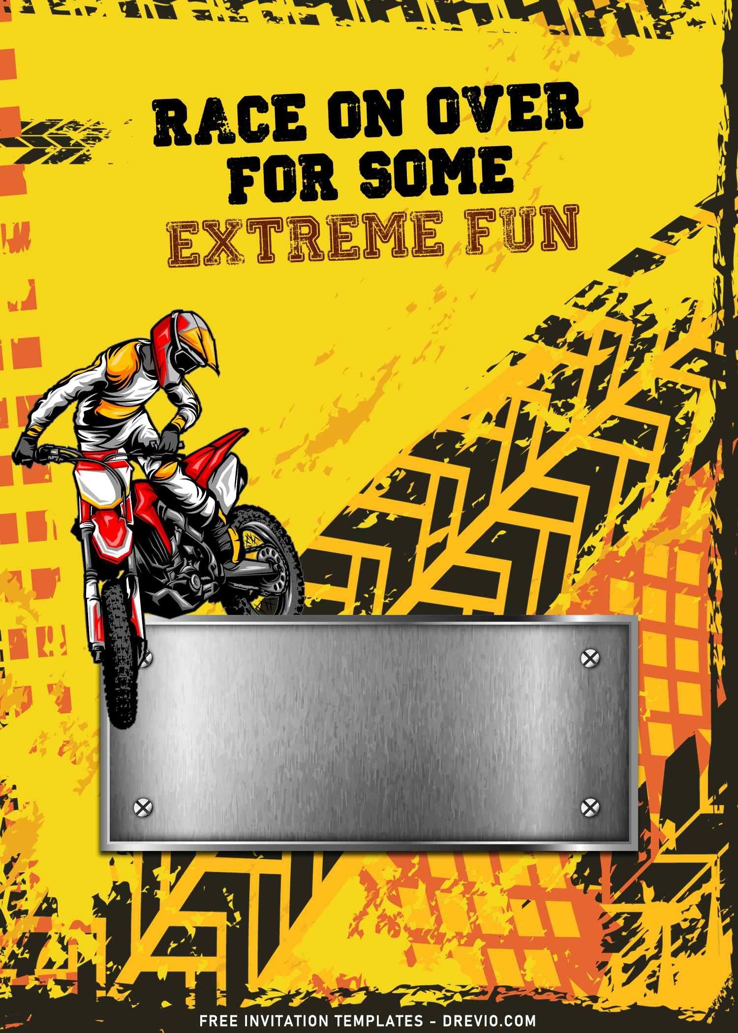8 Dirt Bike Birthday Invitation Templates For Your Boy