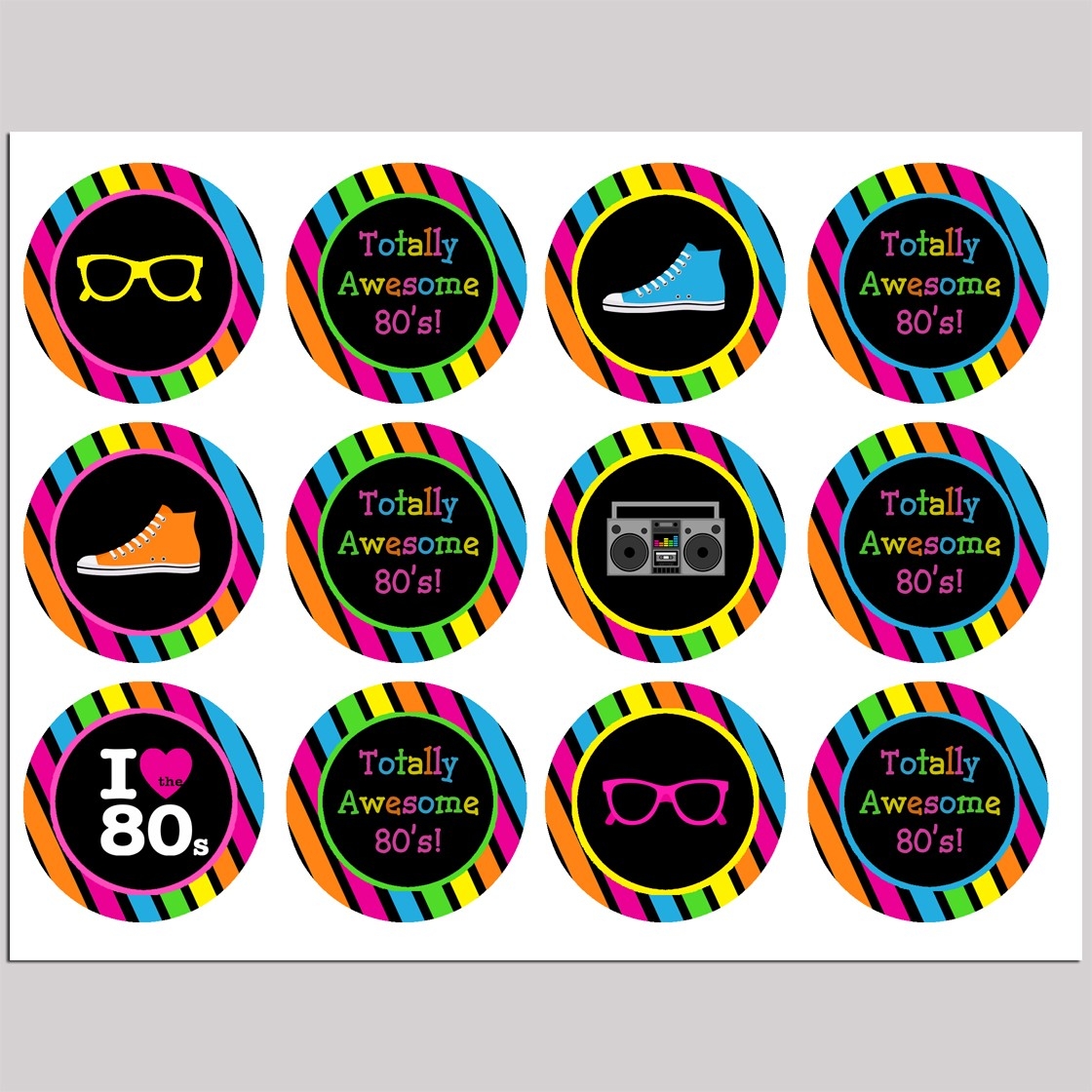 80s Printables Free