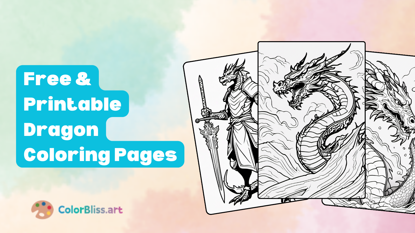 84 Dragon Coloring Pages ColorBliss
