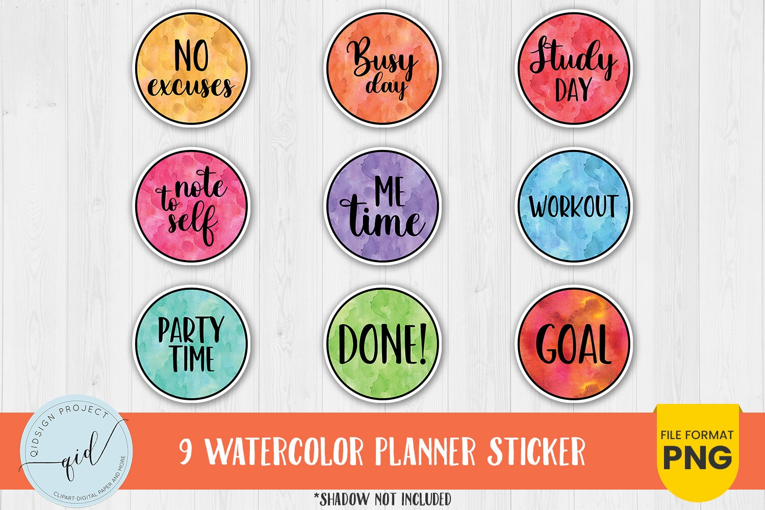 Watercolor Planner Stickers Free Printable