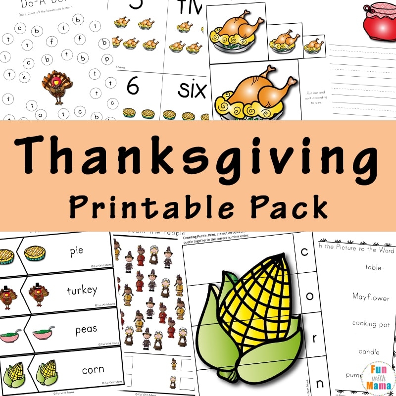 A Thanksgiving Printable Pack For Learning History More 