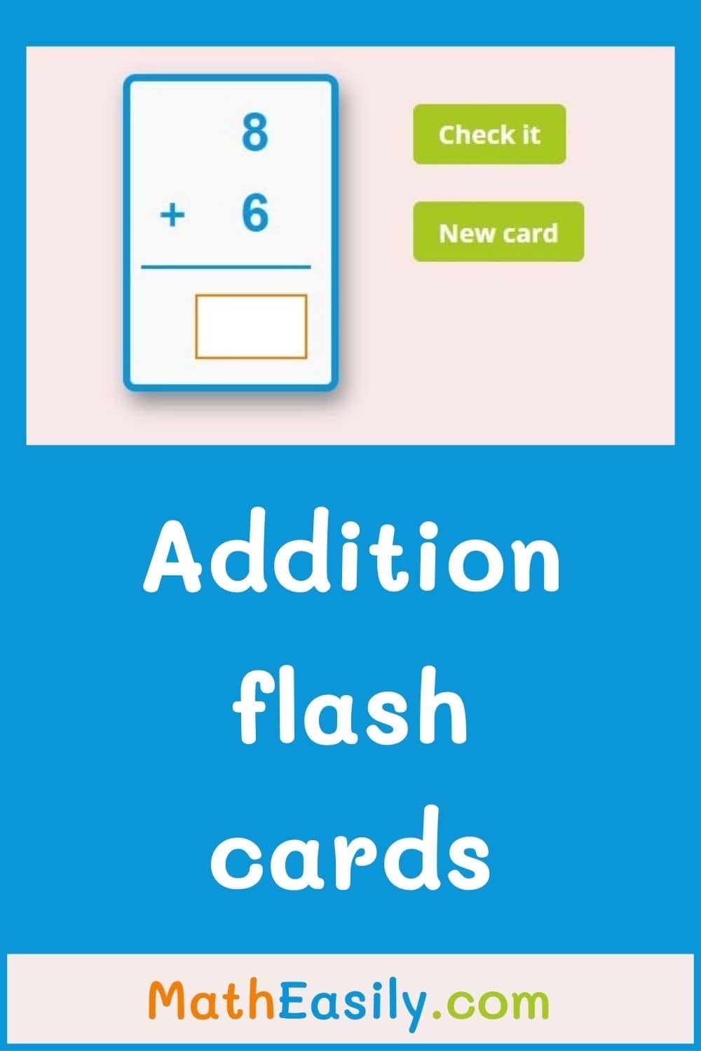 Free Printable Addition Flash Cards