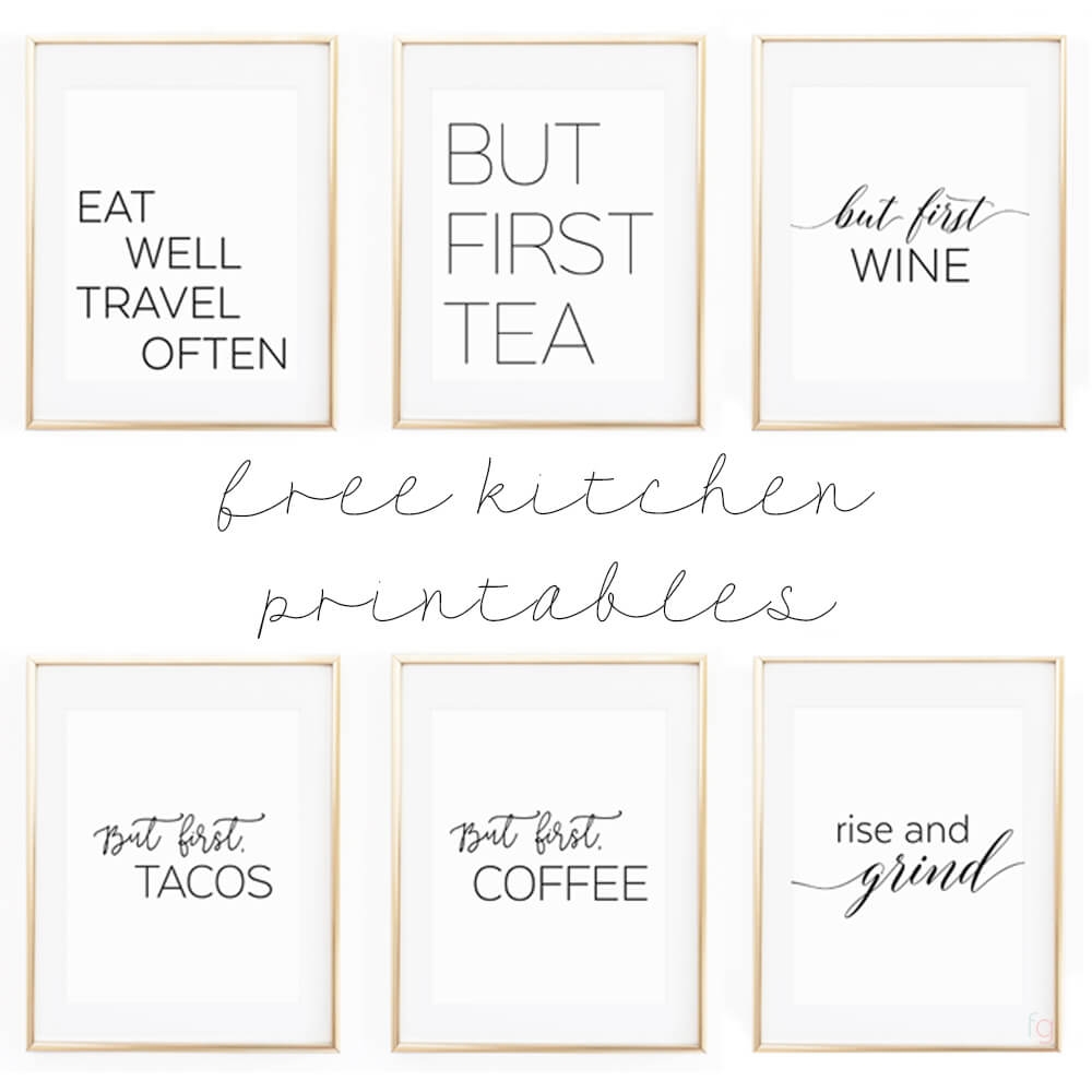 Adorable Kitchen Wall Art Printables Cute Sayings Savor Savvy