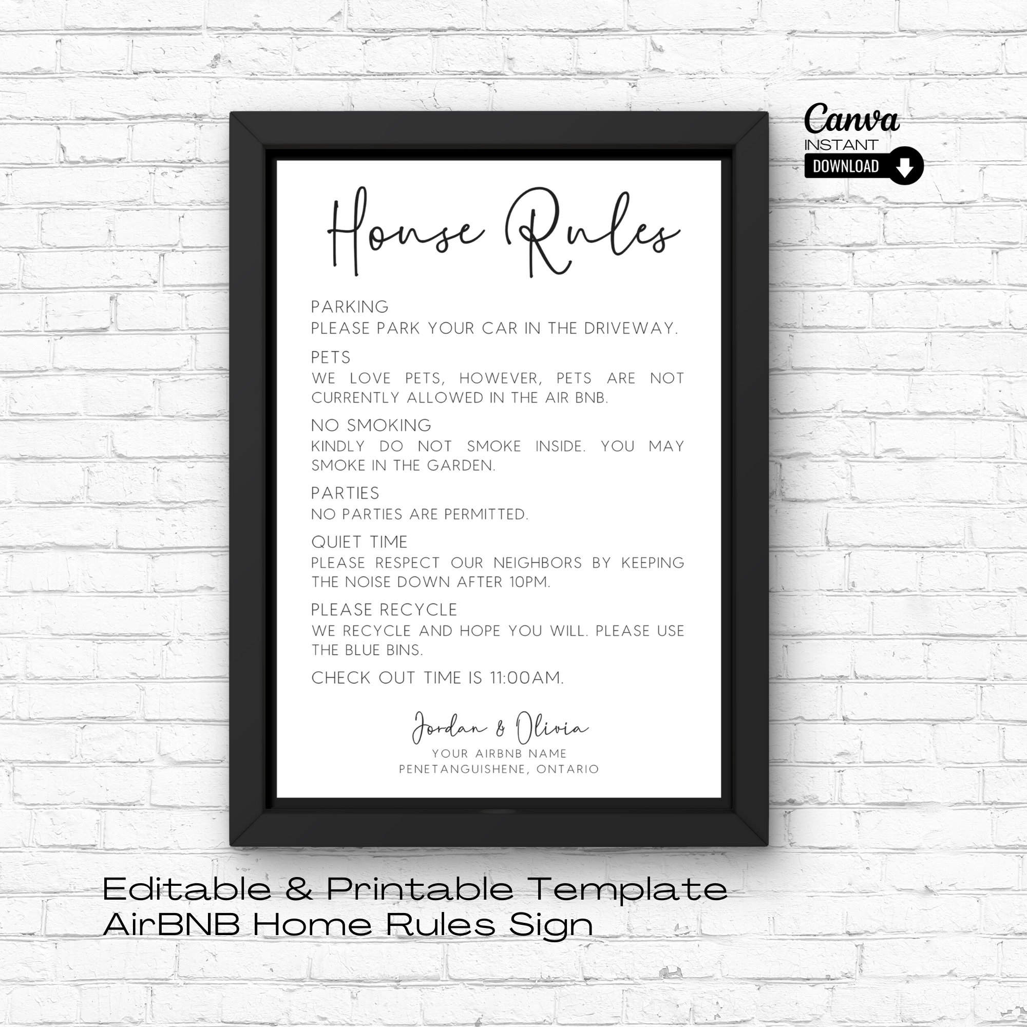 Free Printable House Rules Templates