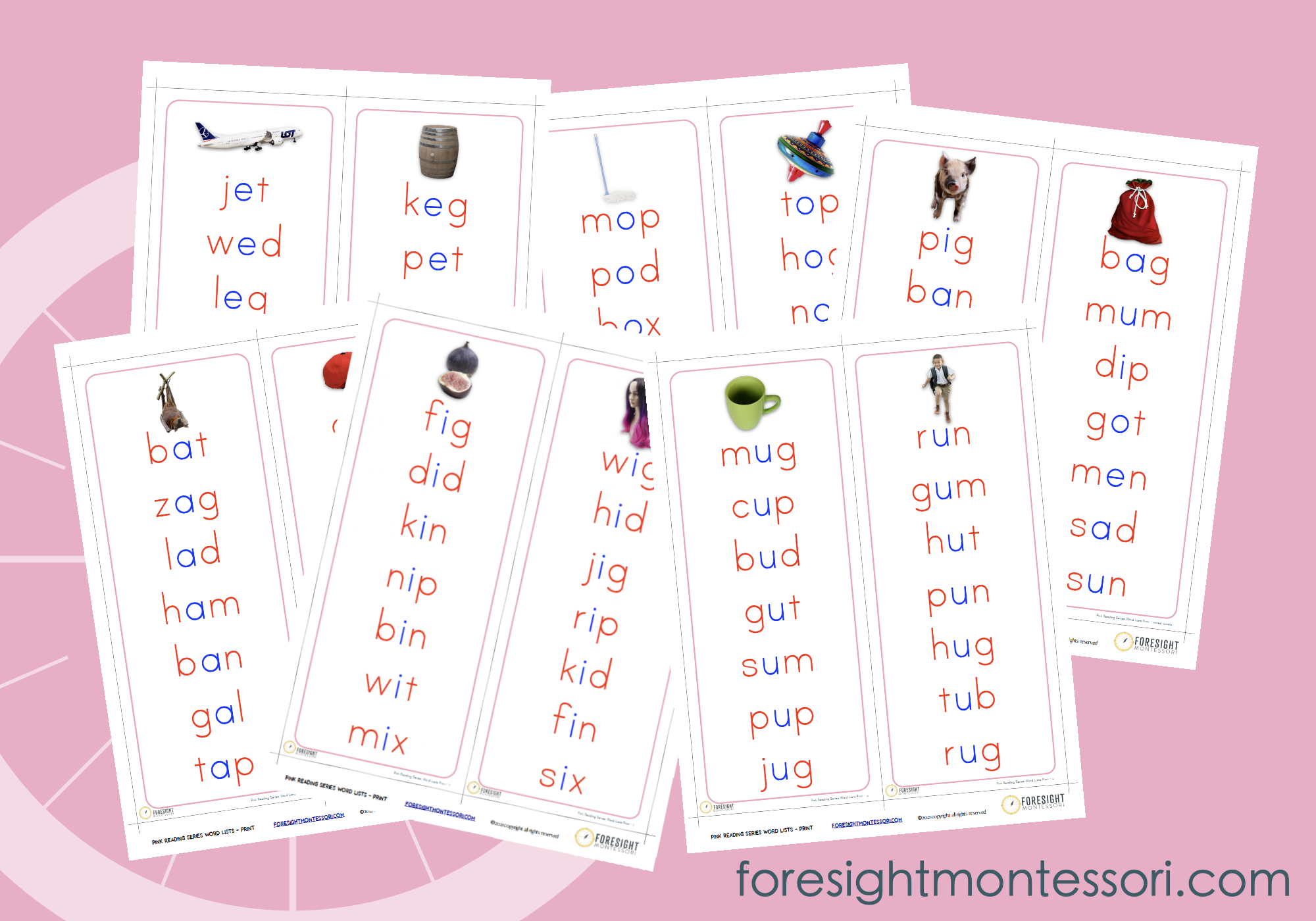 All About The Montessori Pink Reading Series The Helpful Garden