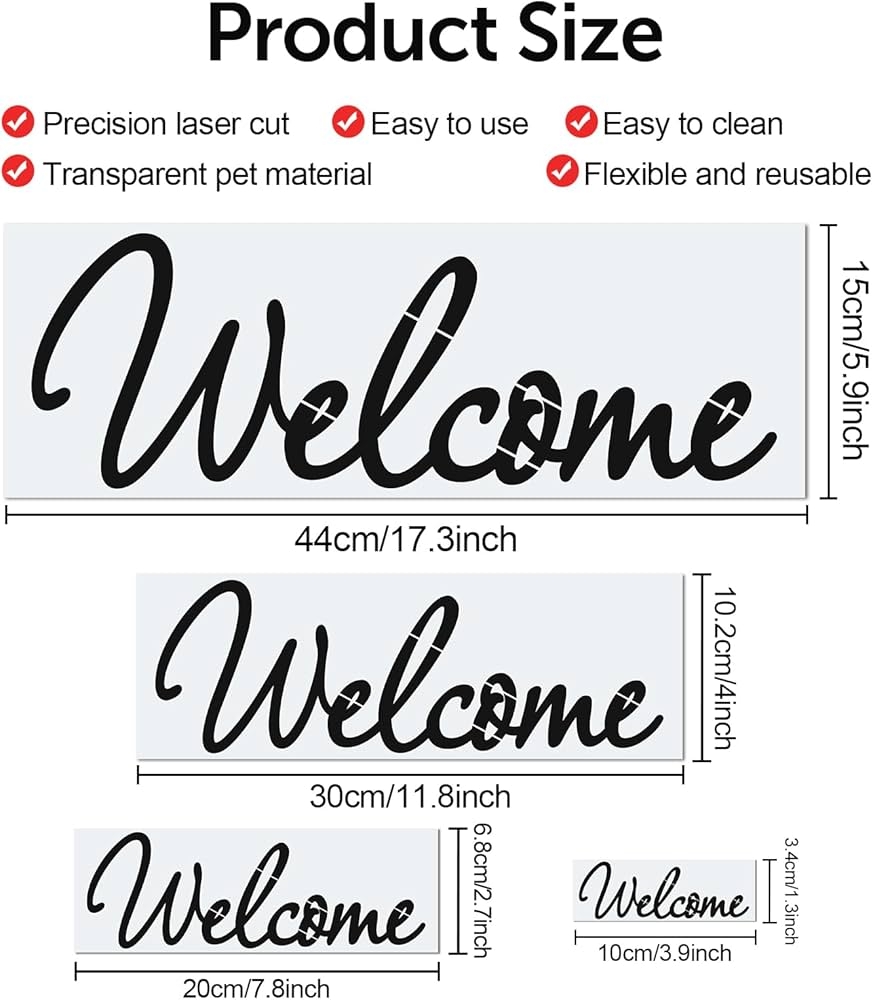 Free Printable Welcome Stencils
