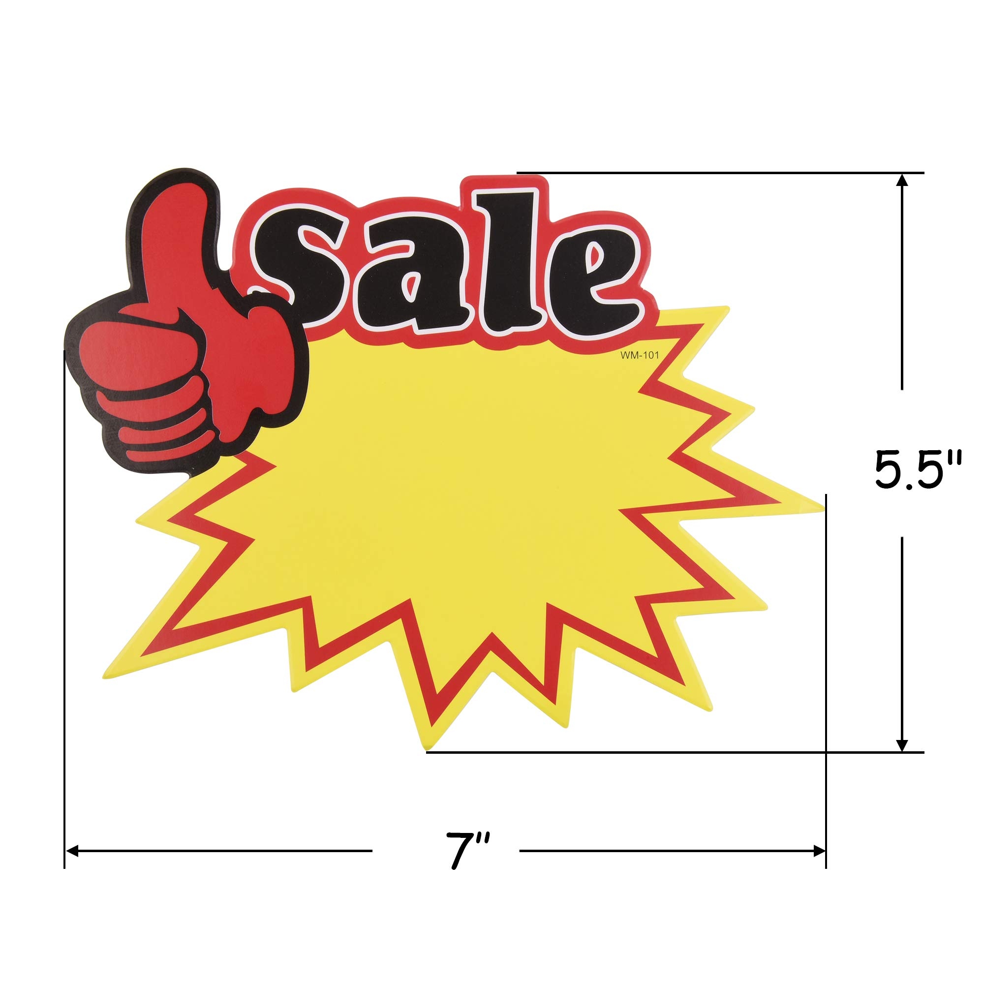 Amazon 50pcs Blank Sales Promotion Retail Sale Signs With Bright Display Tags For Store Shop Fundraiser Sale 1 Office Products