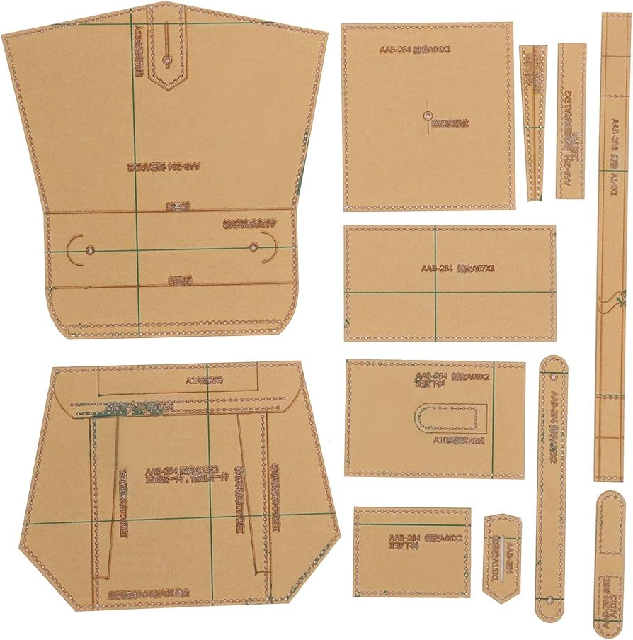 Amazon Acrylic Leather Bag Template Transparent Leather Pattern Leather Templates Single Shoulder Bags Leather Craft Pattern Acrylic SingleShoulder Bag Leather Templates Arts Crafts Sewing