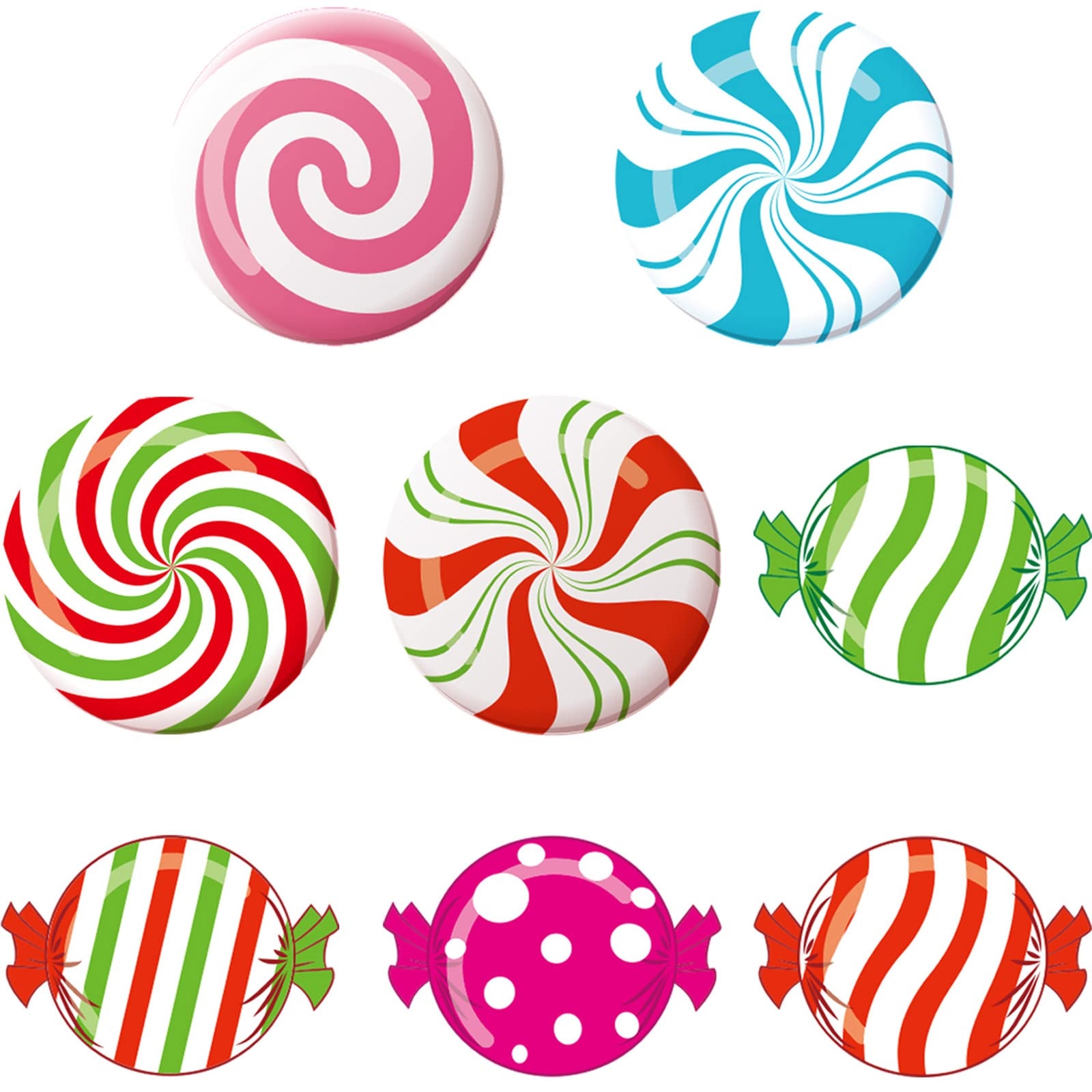 Amazon Blulu Candyland Party Decorations Candy Cutouts Bulletin Board Decorations For Birthday Christmas Colorful Peppermint Candies Cutouts With Glue Point Dots 5 9 X 5 9 Inch 40 Pieces Home Kitchen