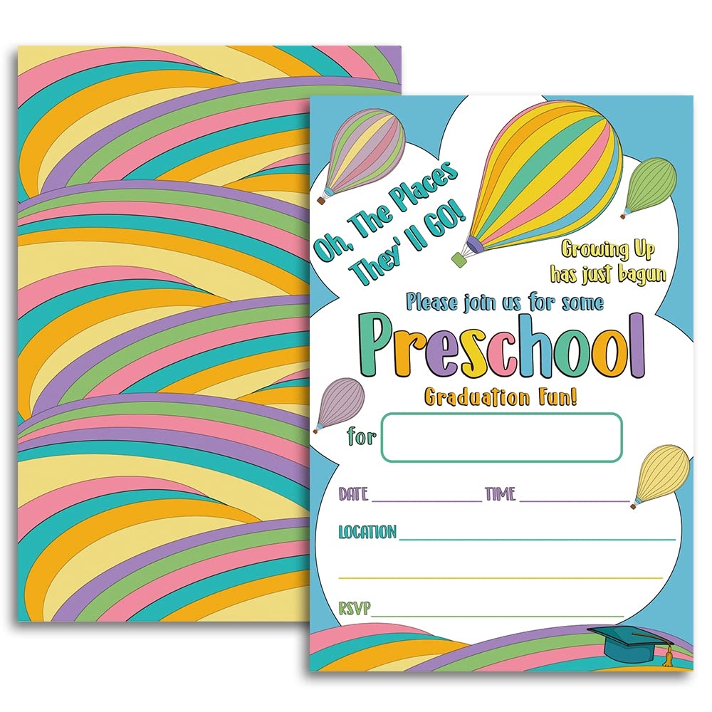 Amazon FujLoy 20 Cards With Envelopes Graduation Party Invitations 2024 Kindergarten Graduation Invitation Preschool Pre K Graduation Ceremony Invite 039 Home Kitchen