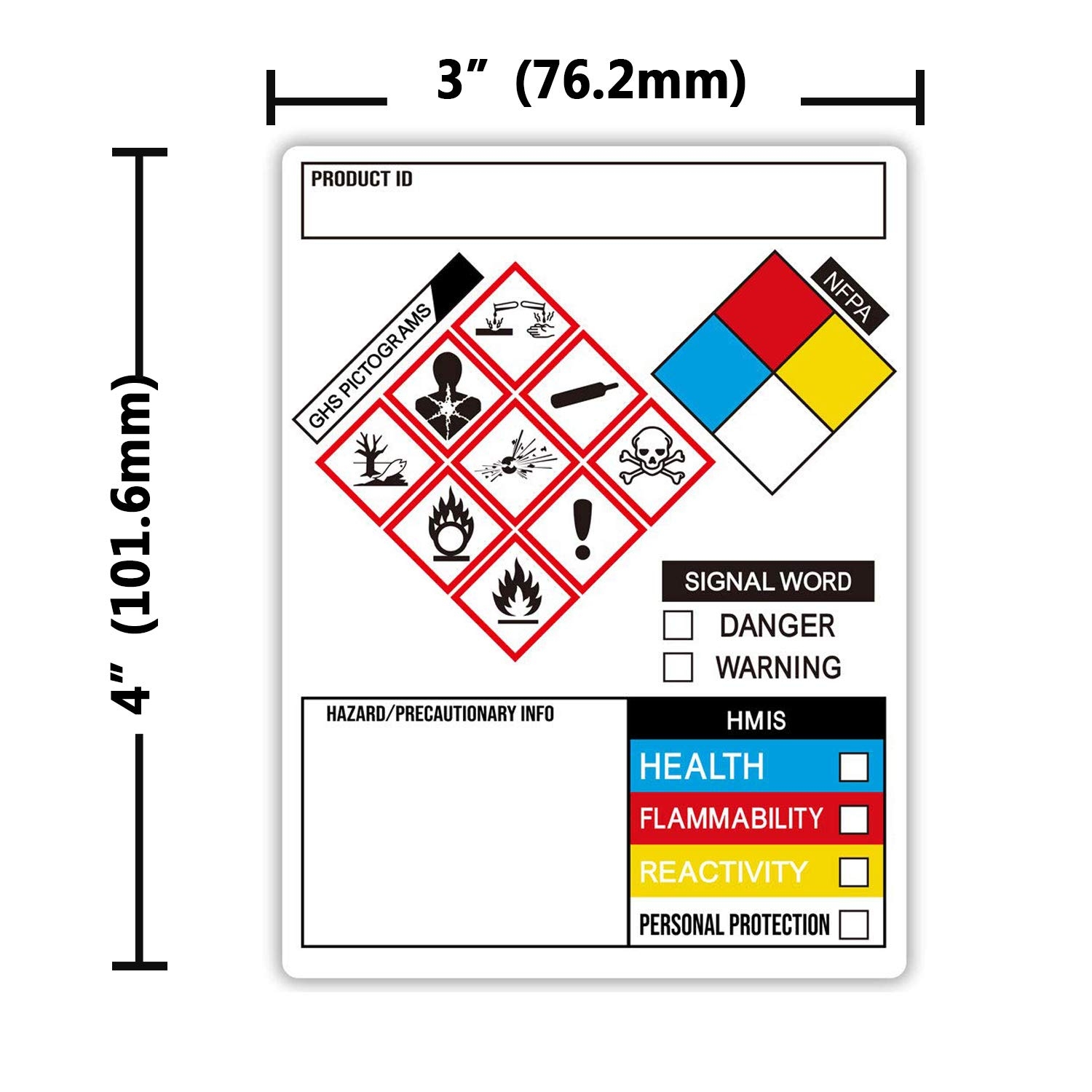 Amazon GHS Labels SDS OSHA Labels For Chemical Safety Data 3 X 4 Inch Roll Of 260 MSDS Stickers With GHS Industrial Scientific